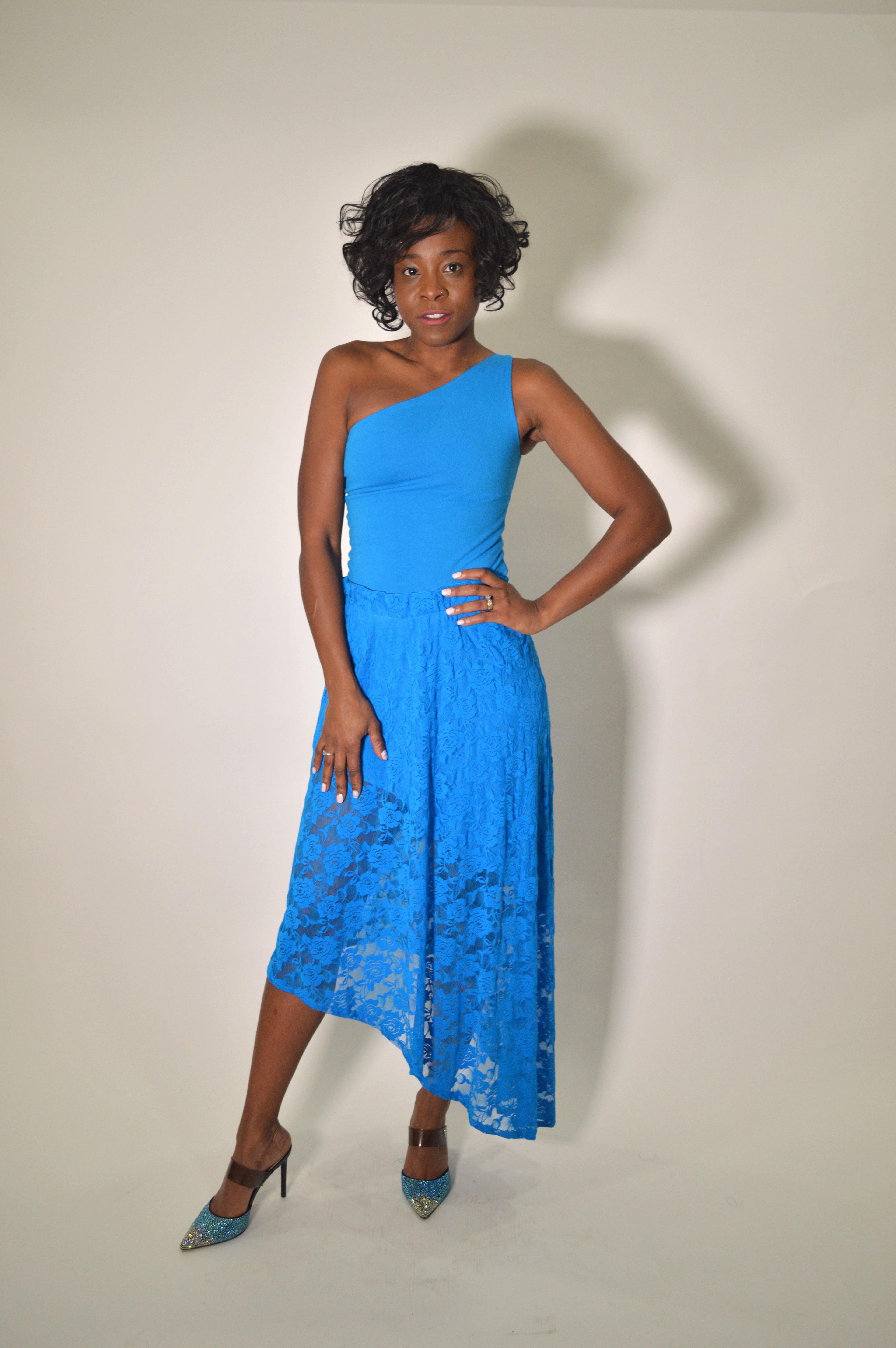 Lace Maxi Skirt with mini lining Product Image