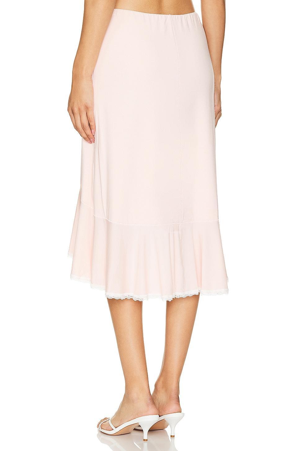 Low Rise Dainty Midi Skirt GUIZIO Product Image