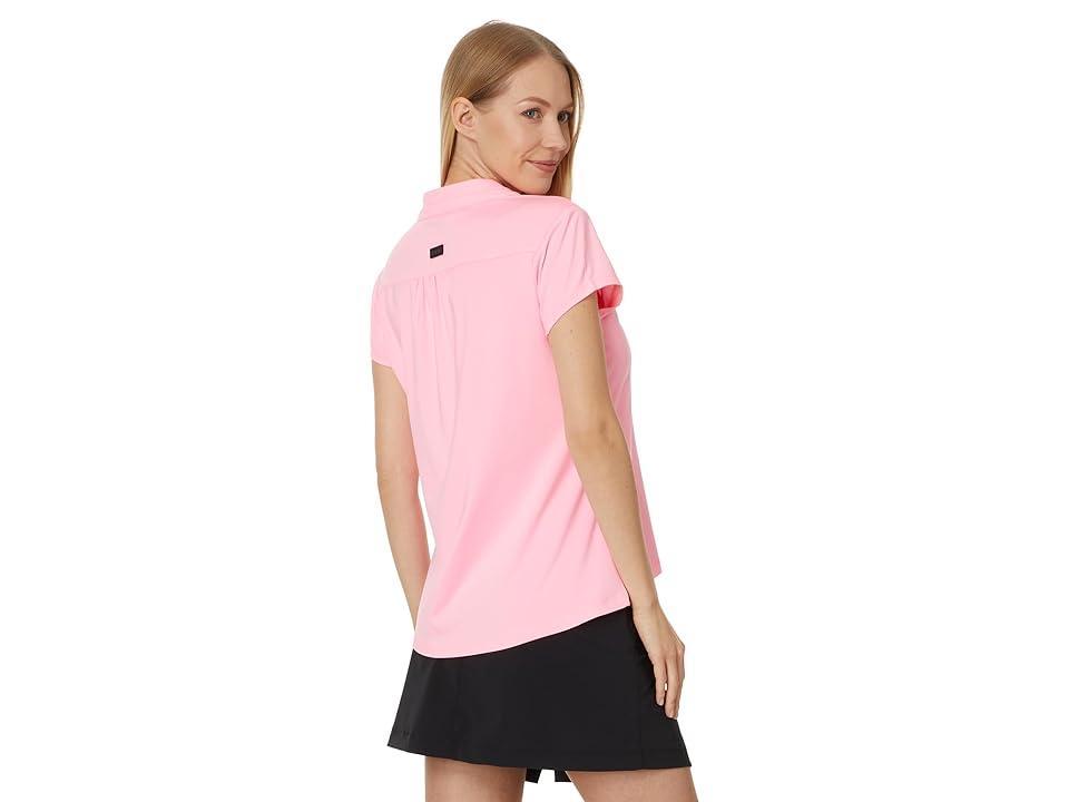 Jamie Sadock Solid Short Sleeve Top (Cotton Candy) Women's Clothing Product Image