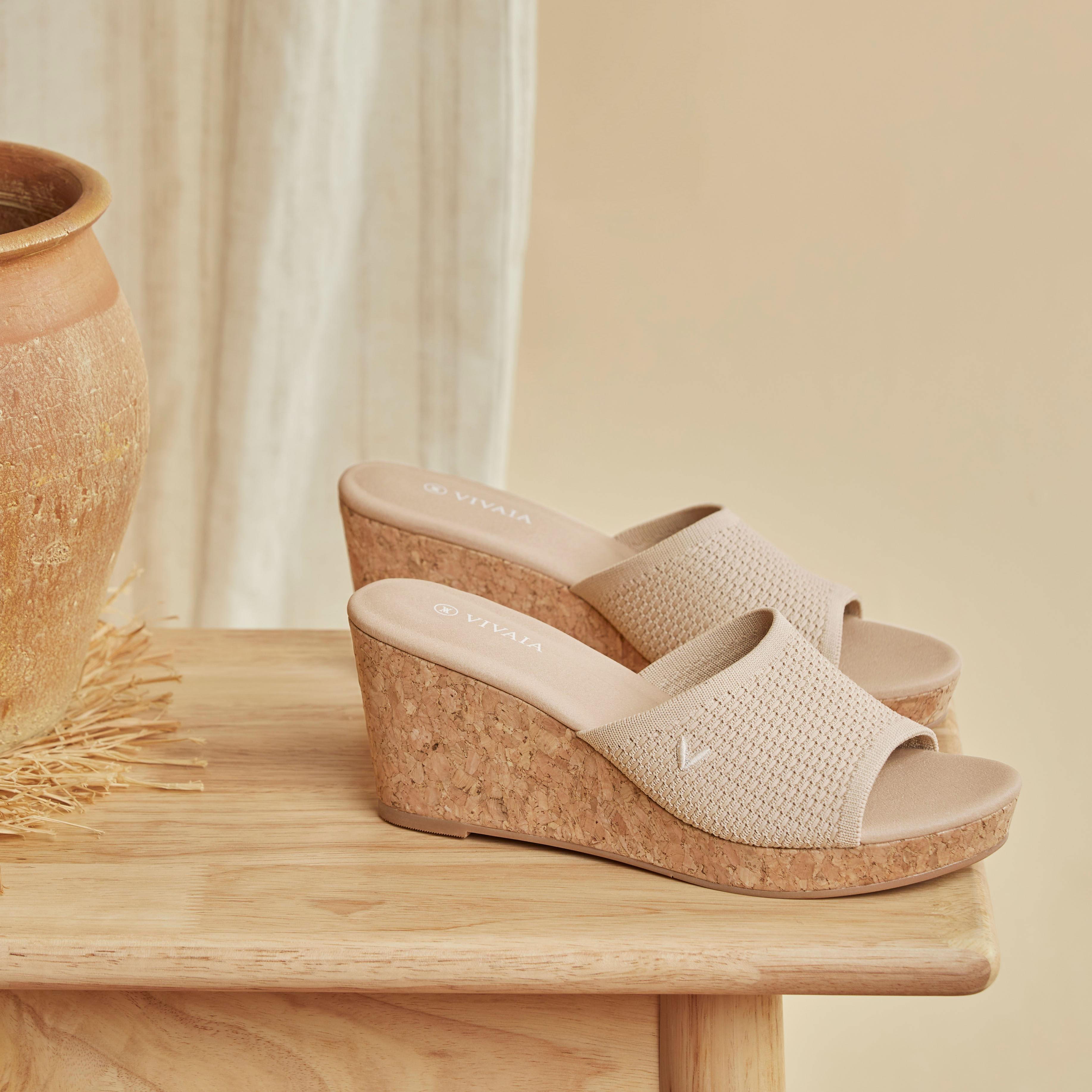 Round-Toe Wedge Sandal (Stacey) Product Image