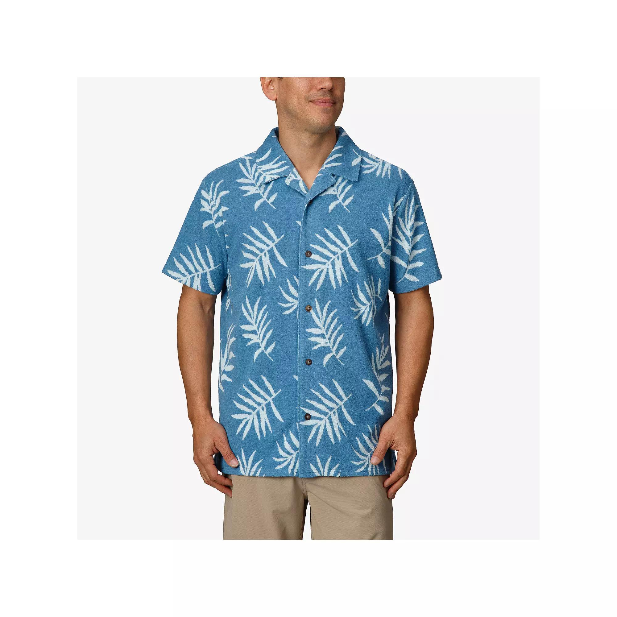 Men's REEF Terry Short Sleeve Button-Down Shirt,  Product Image