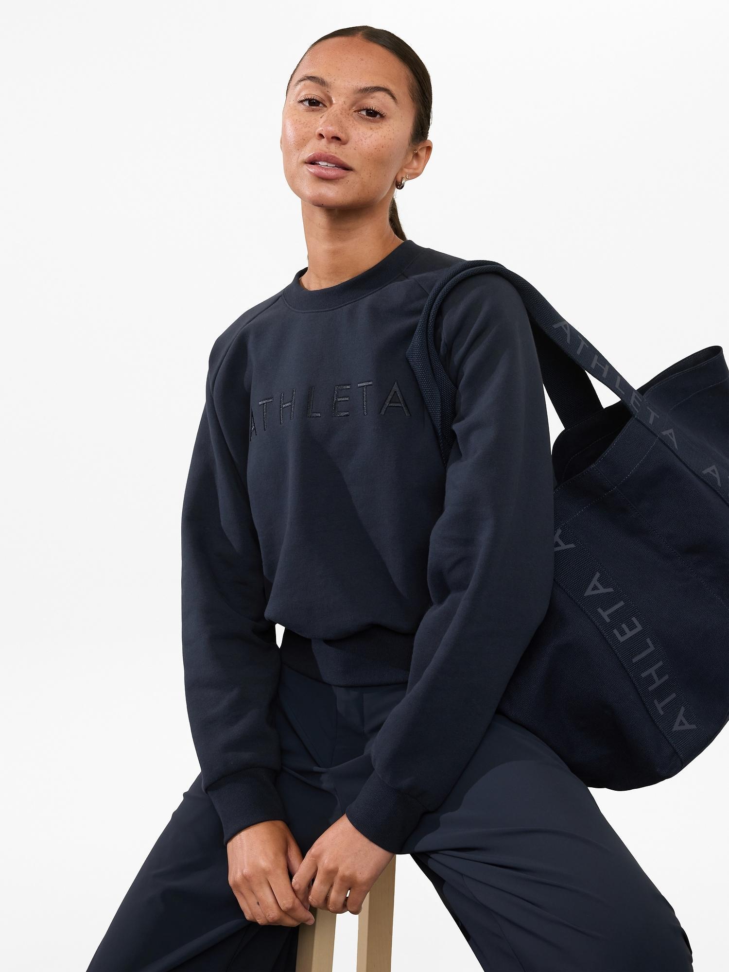 Athleta Embroidered Crew Sweatshirt Product Image