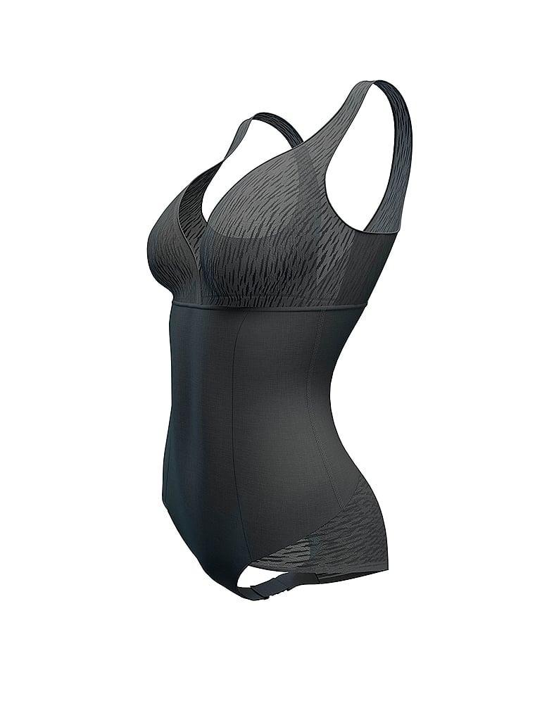 Sheer Stripe Detail Sculpting Bodysuit Product Image