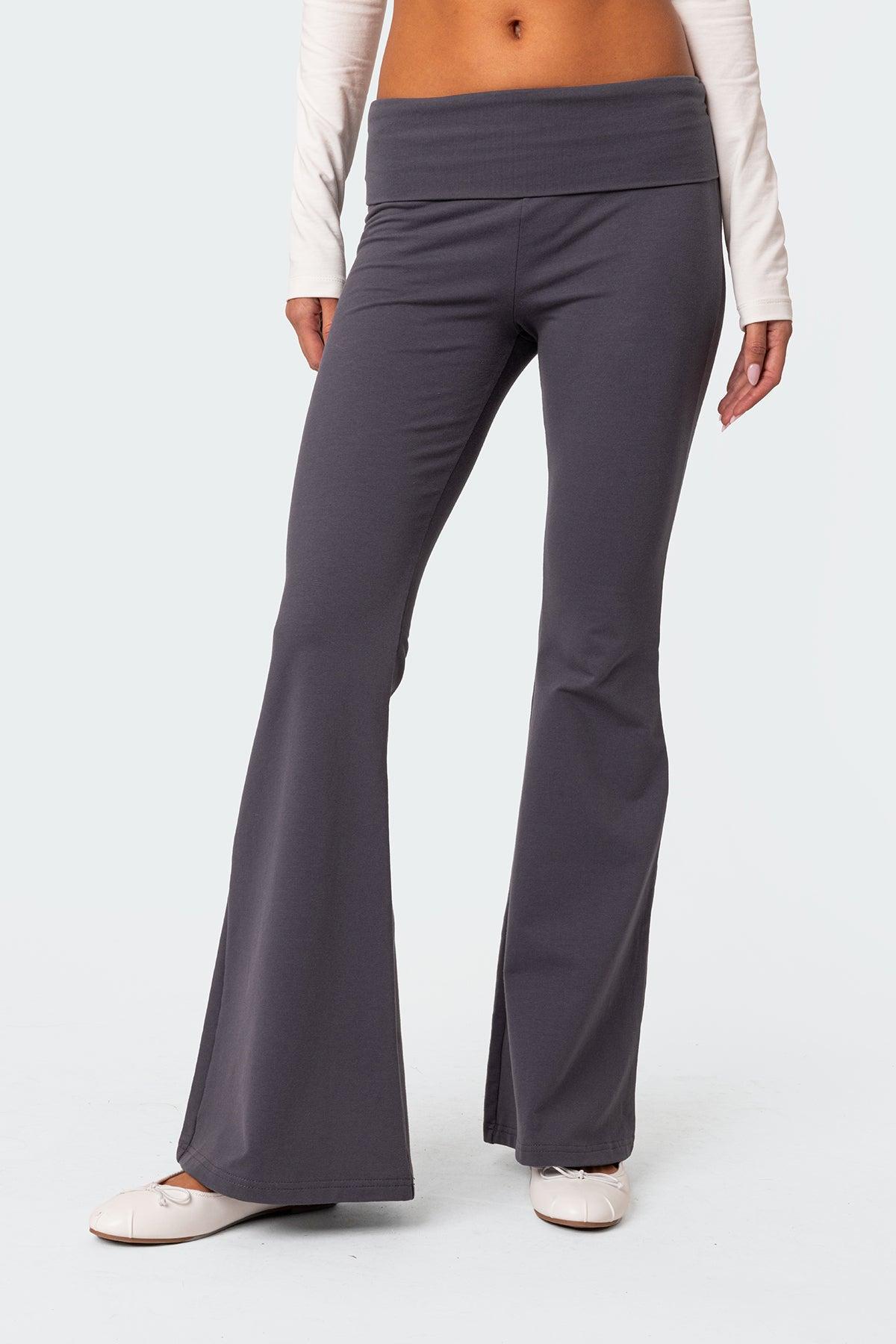 Naomi Fold Over Flared Leggings Product Image