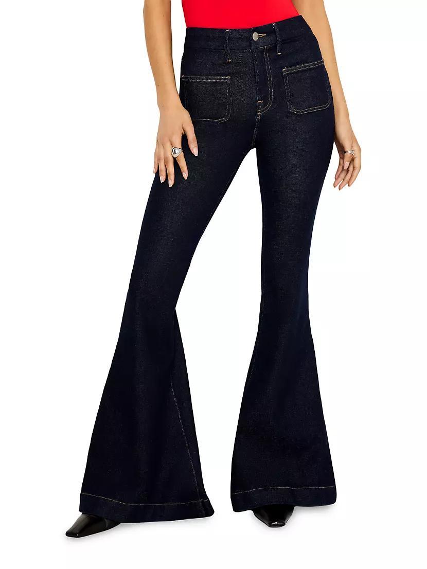 Good Waist High-Rise Stretch Super Flare Jeans Product Image