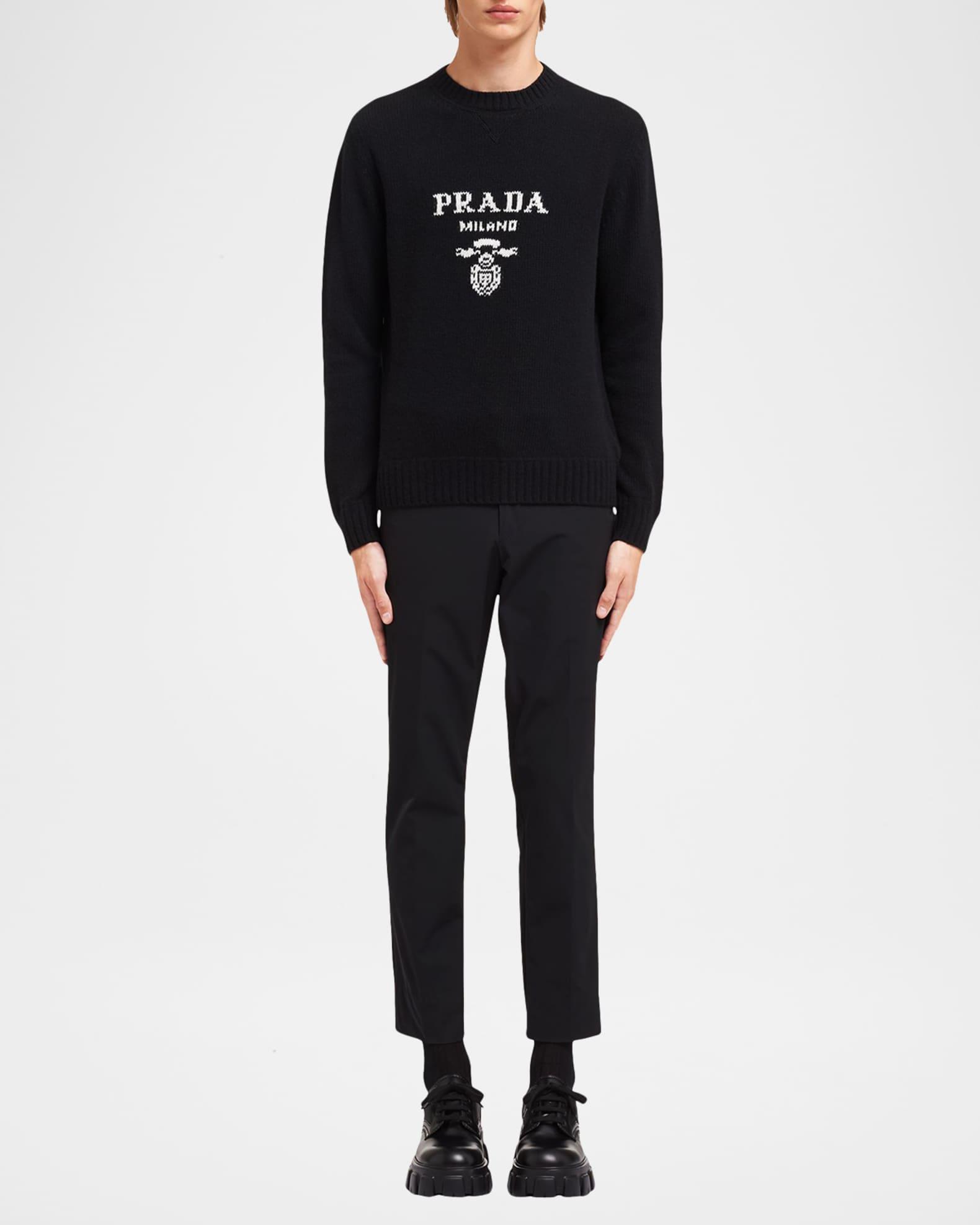 Men's Wool-Cashmere Logo Sweater Product Image