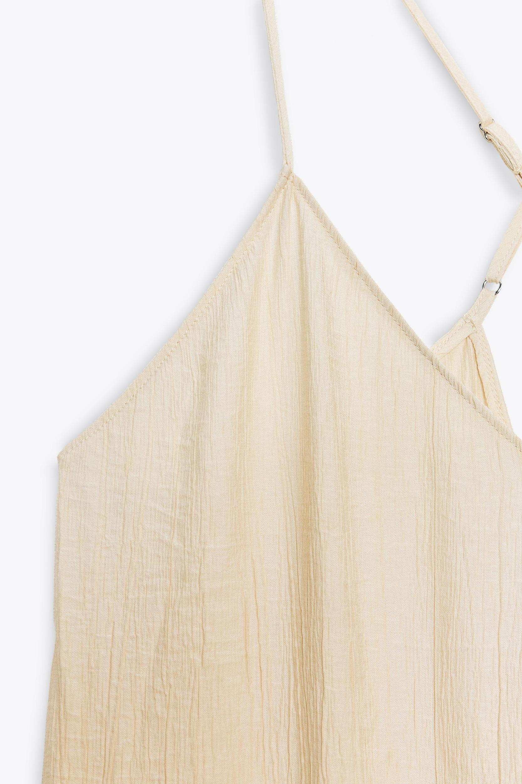 TEXTURED FLOWY LONG JUMPSUIT Product Image