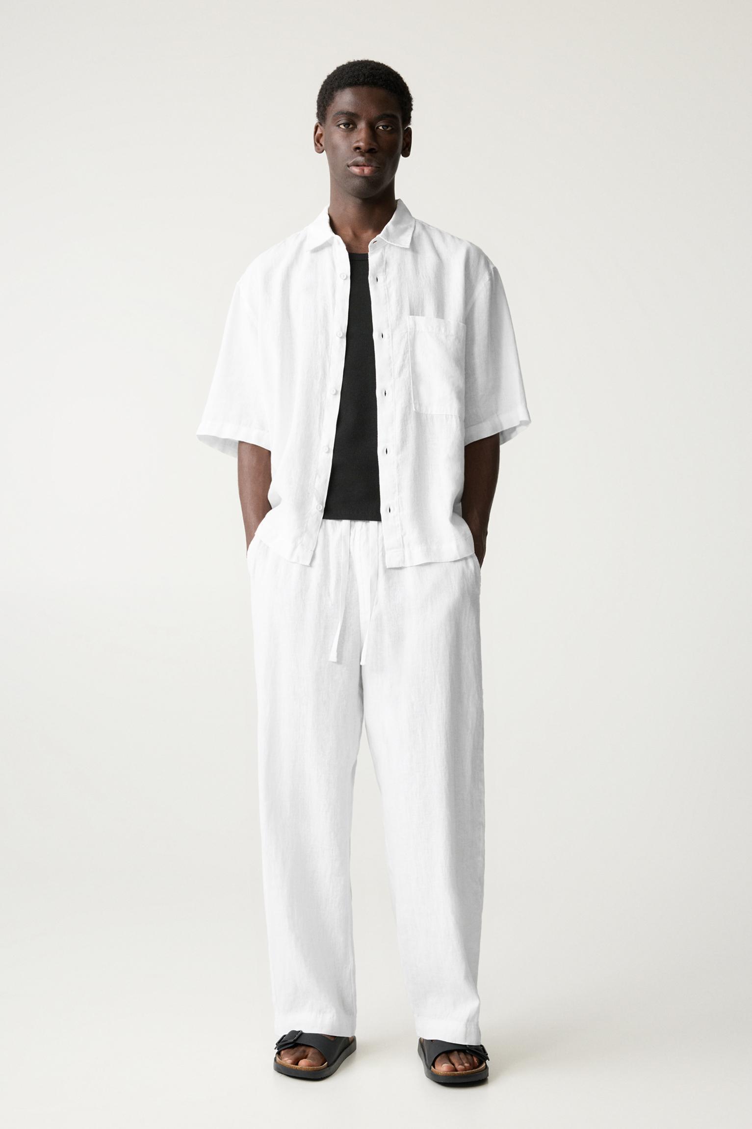 100% linen sweatpants Product Image