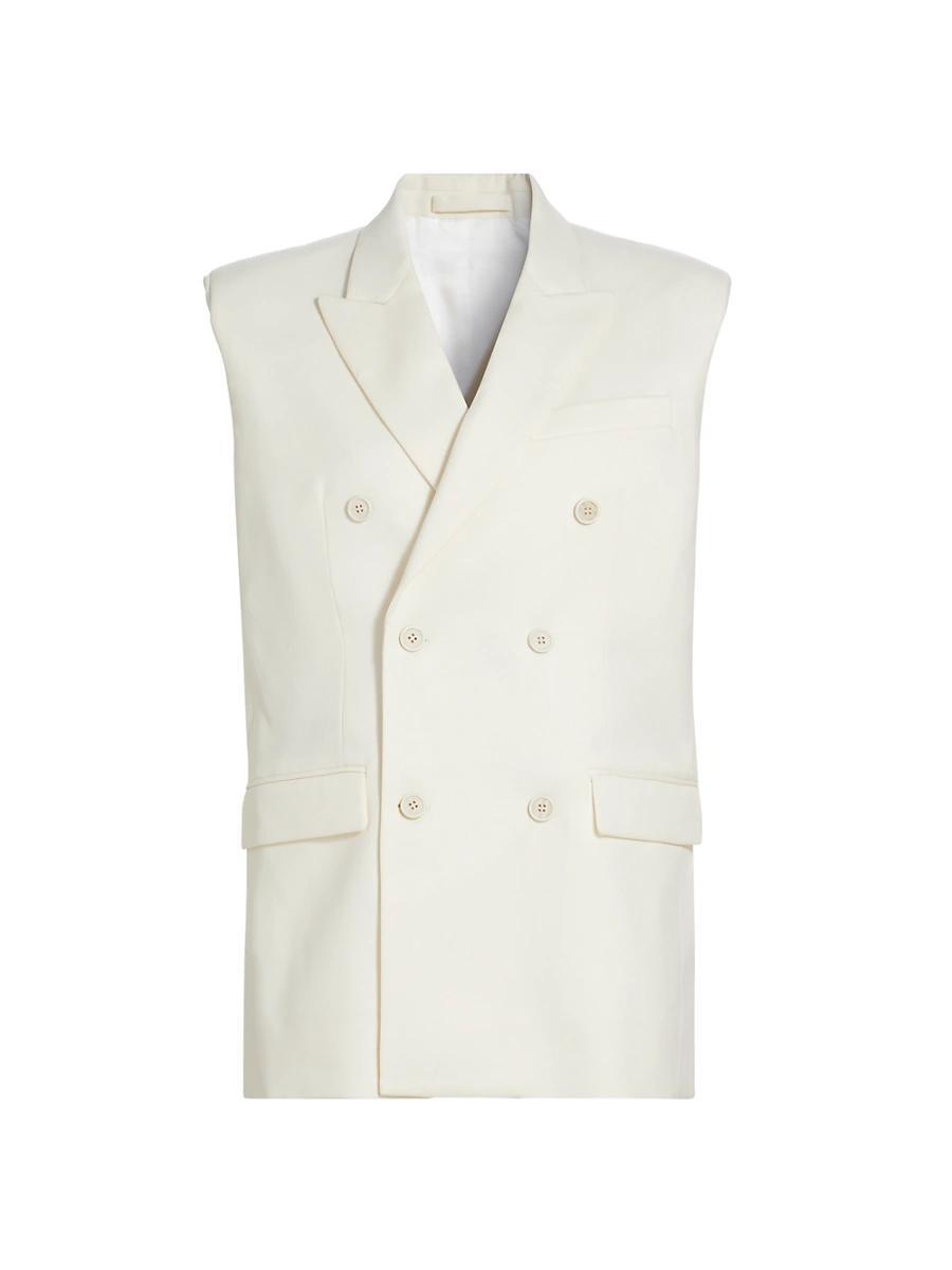 Womens Double-Breasted Wool Vest Product Image