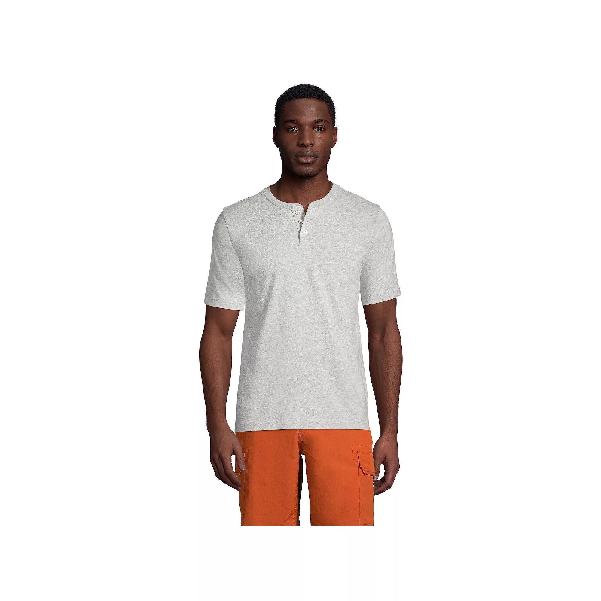 Men's Lands' End Classic-Fit Super-T Henley,  Product Image
