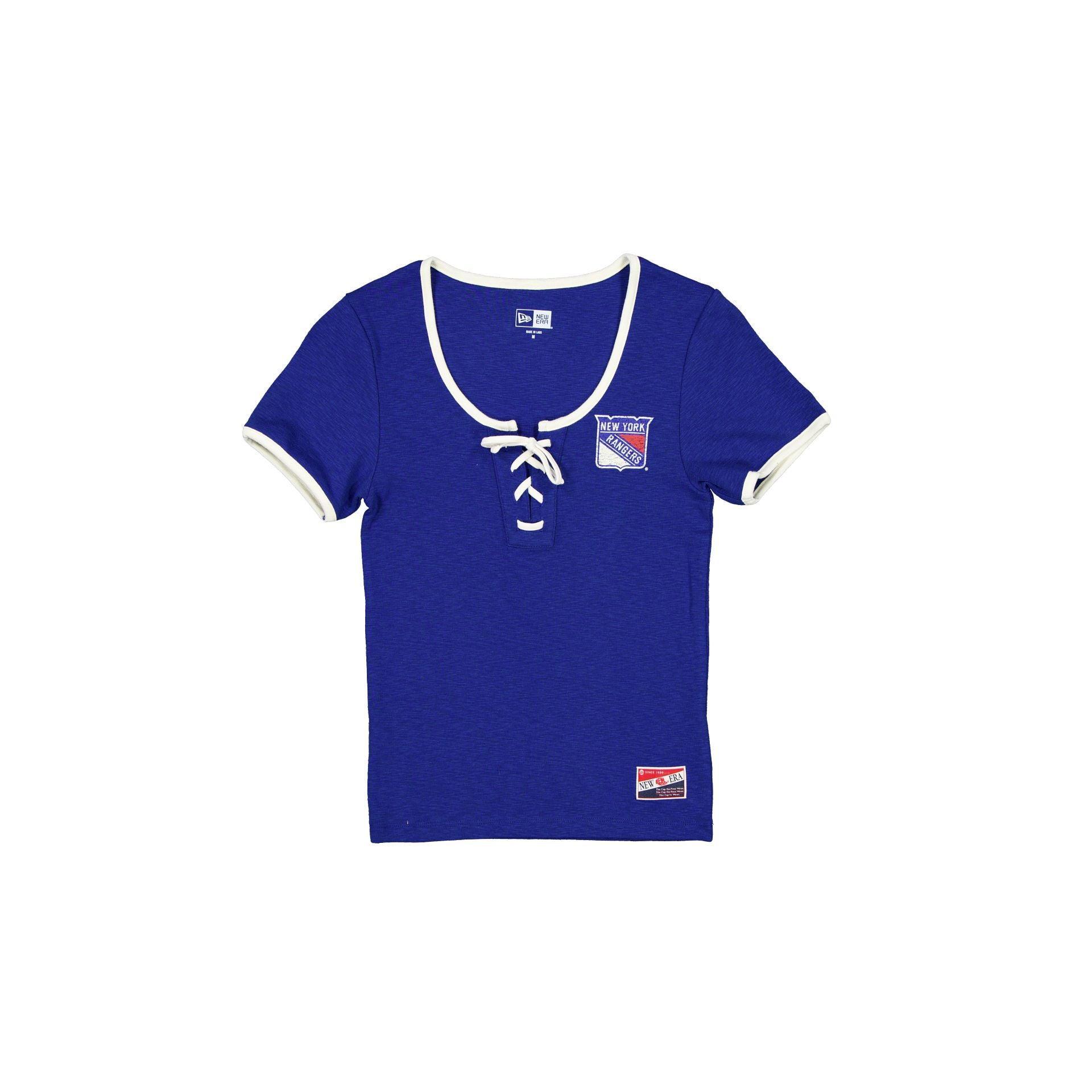 New York Rangers Throwback Tie Women's T-Shirt Female Product Image