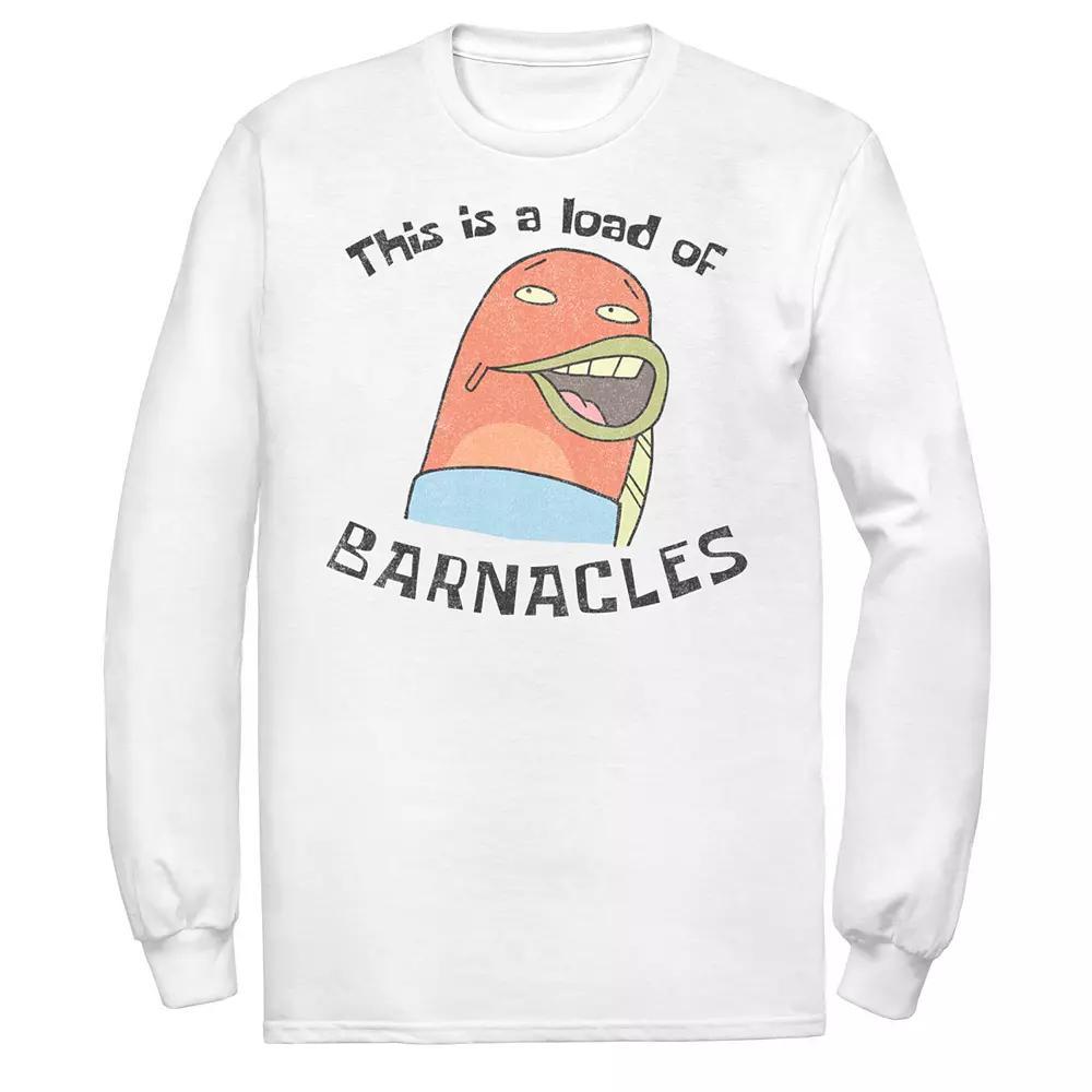 Men's Nickelodeon SpongeBob SquarePants This Is A Load Of Barnacles Quote Tee, Size: 3XL, White Product Image