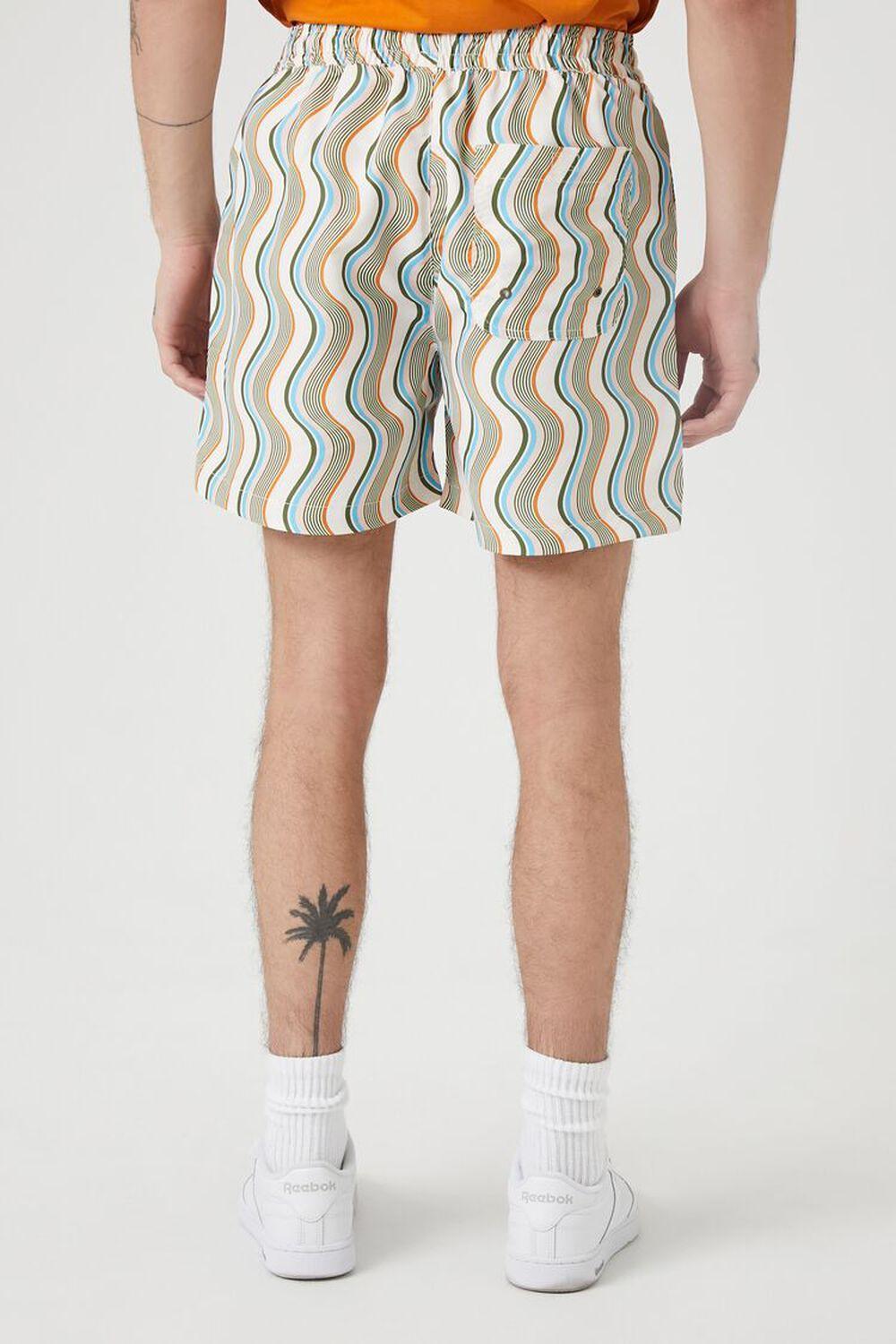 Wavy Striped Swim Trunks | Forever 21 Product Image