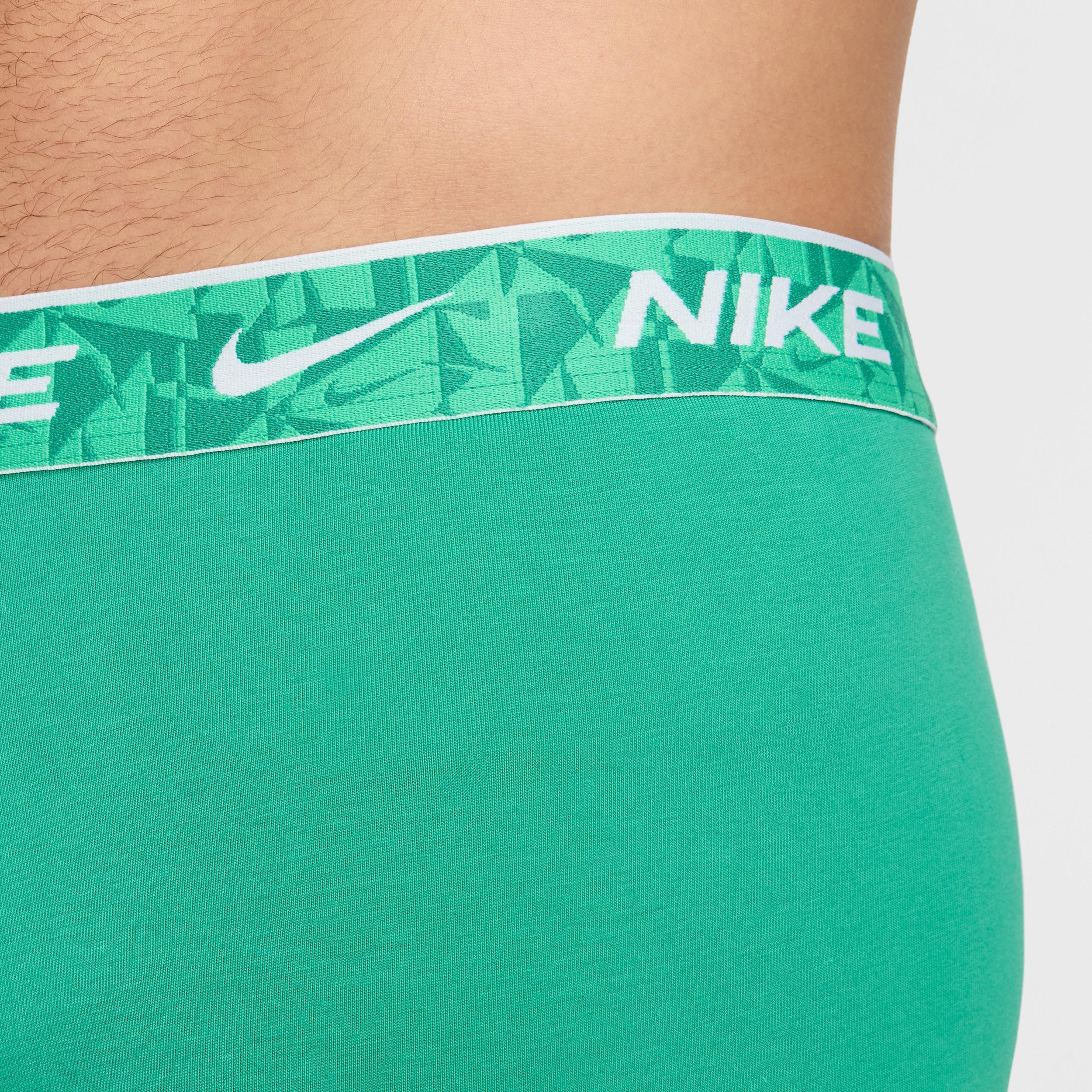 Nike Mens Dri-FIT Essential Cotton Stretch Long Boxer Briefs (3-Pack) | KE1168-325 Product Image