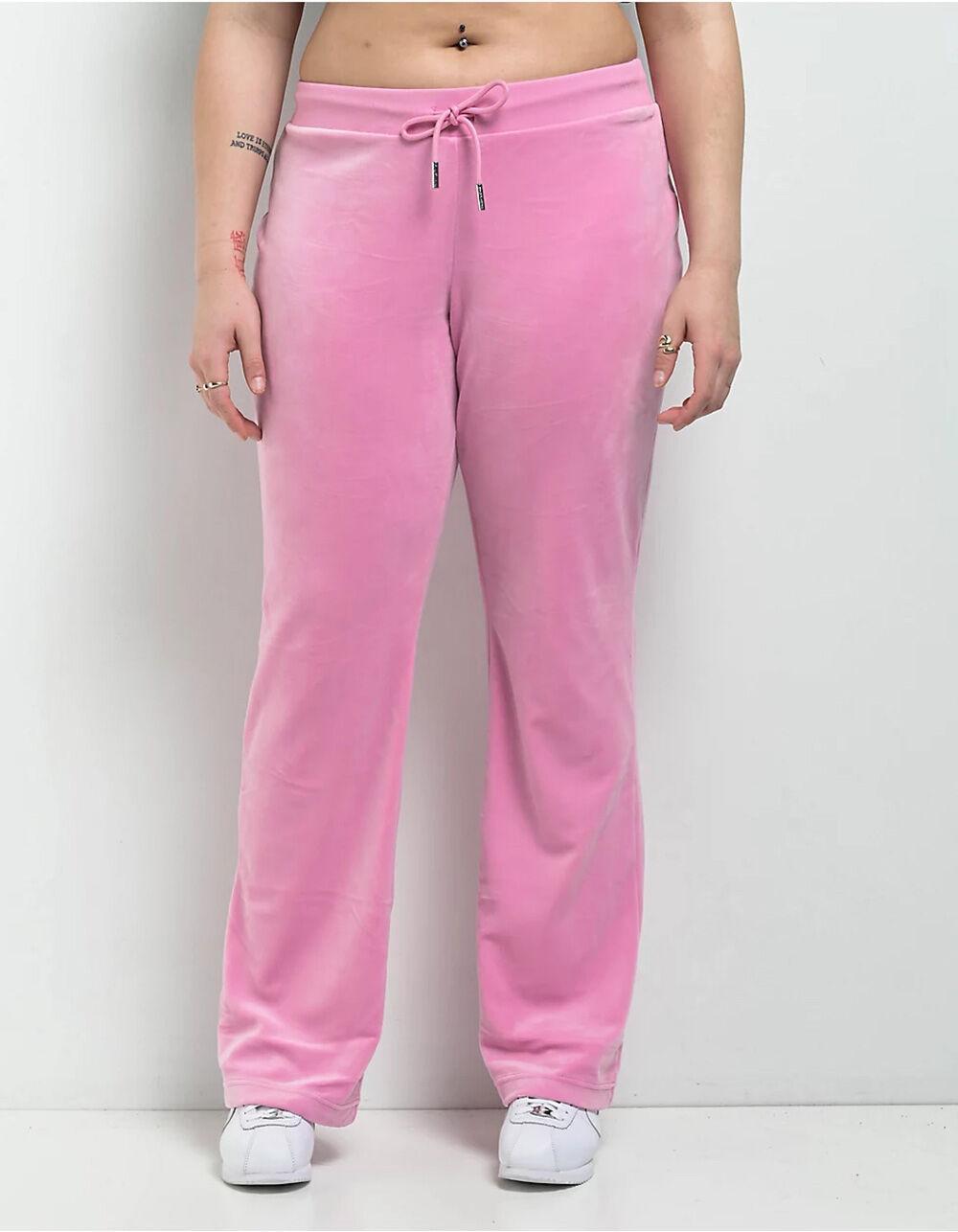 JUICY COUTURE OG Big Bling Womens Track Pants - FUSCHIA Product Image