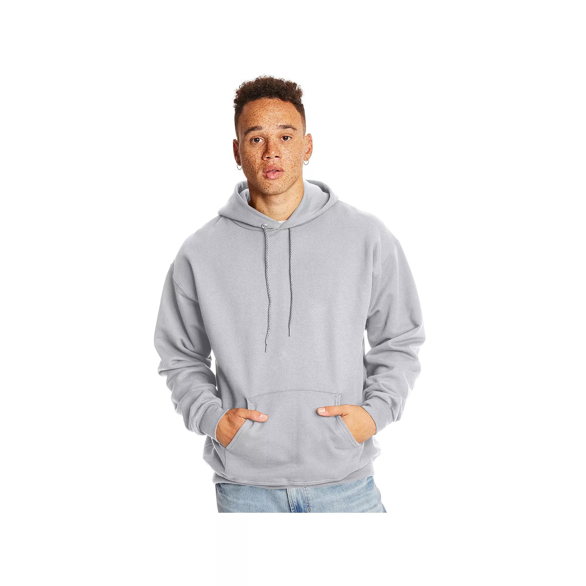 Men's Hanes Ultimate® Fleece Pullover Hoodie, Size: XL, White Product Image