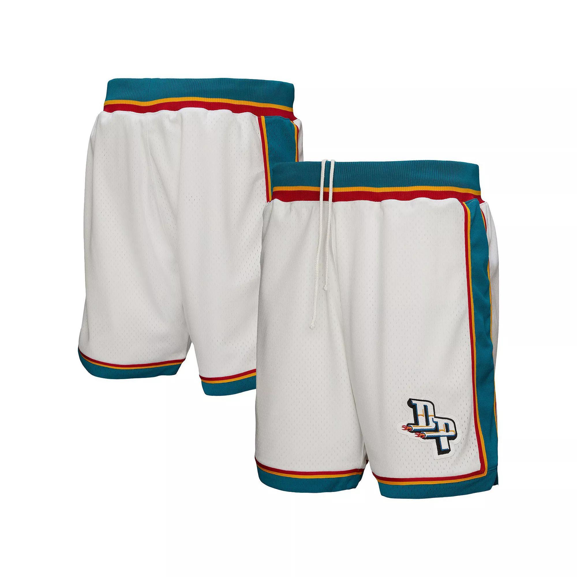 Men's Mitchell & Ness  White Detroit Pistons Authentic Shorts, Size: Small, Pis White Product Image