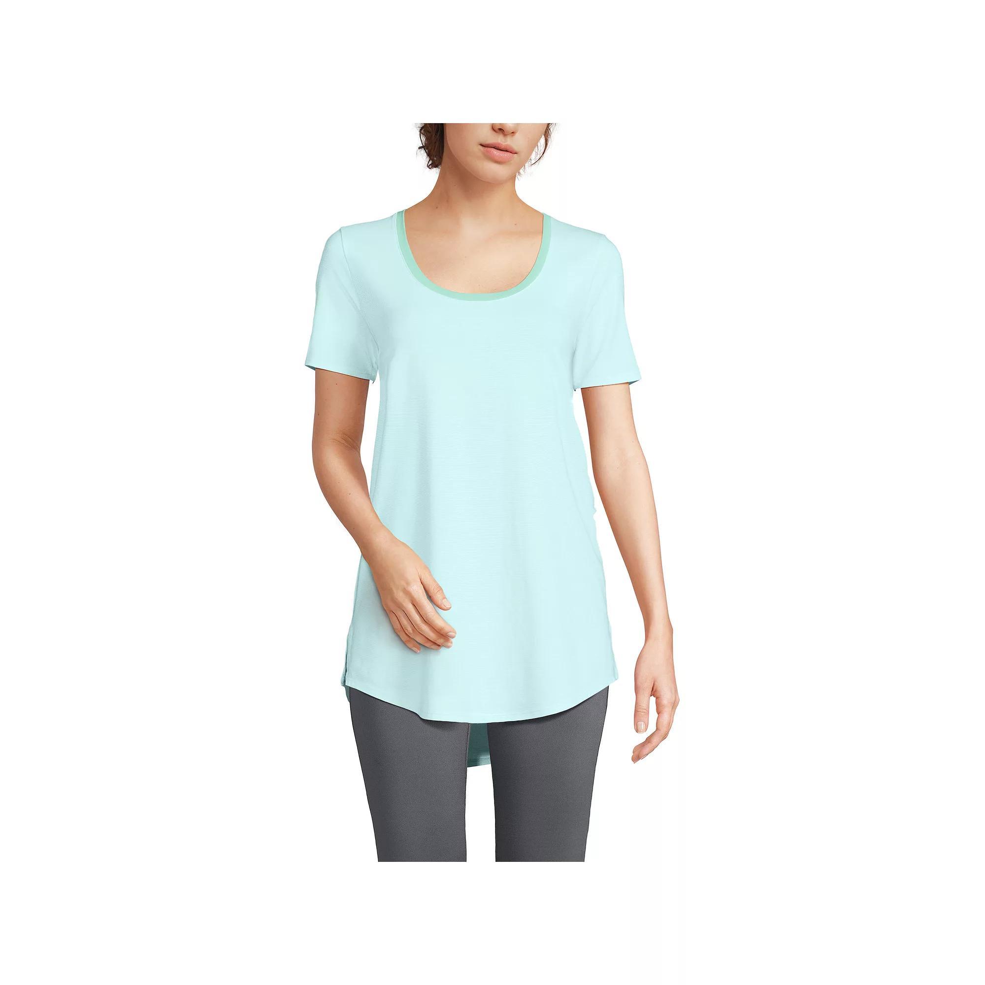 Women’s Lands' End Short Sleeve Tunic T-Shirt, Women's,  Product Image
