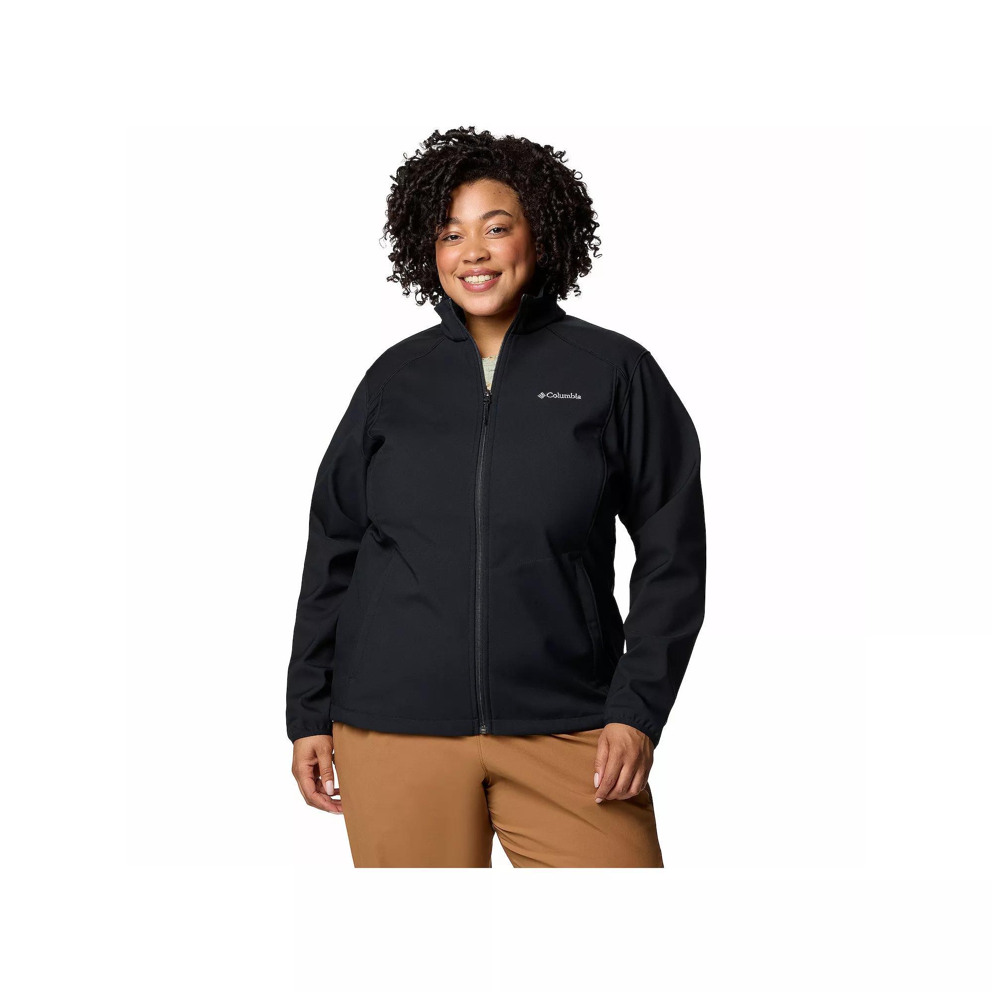 Plus Size Columbia Kruser Ridge III Softshell Jacket, Women's, Size: 3XL, Black Product Image