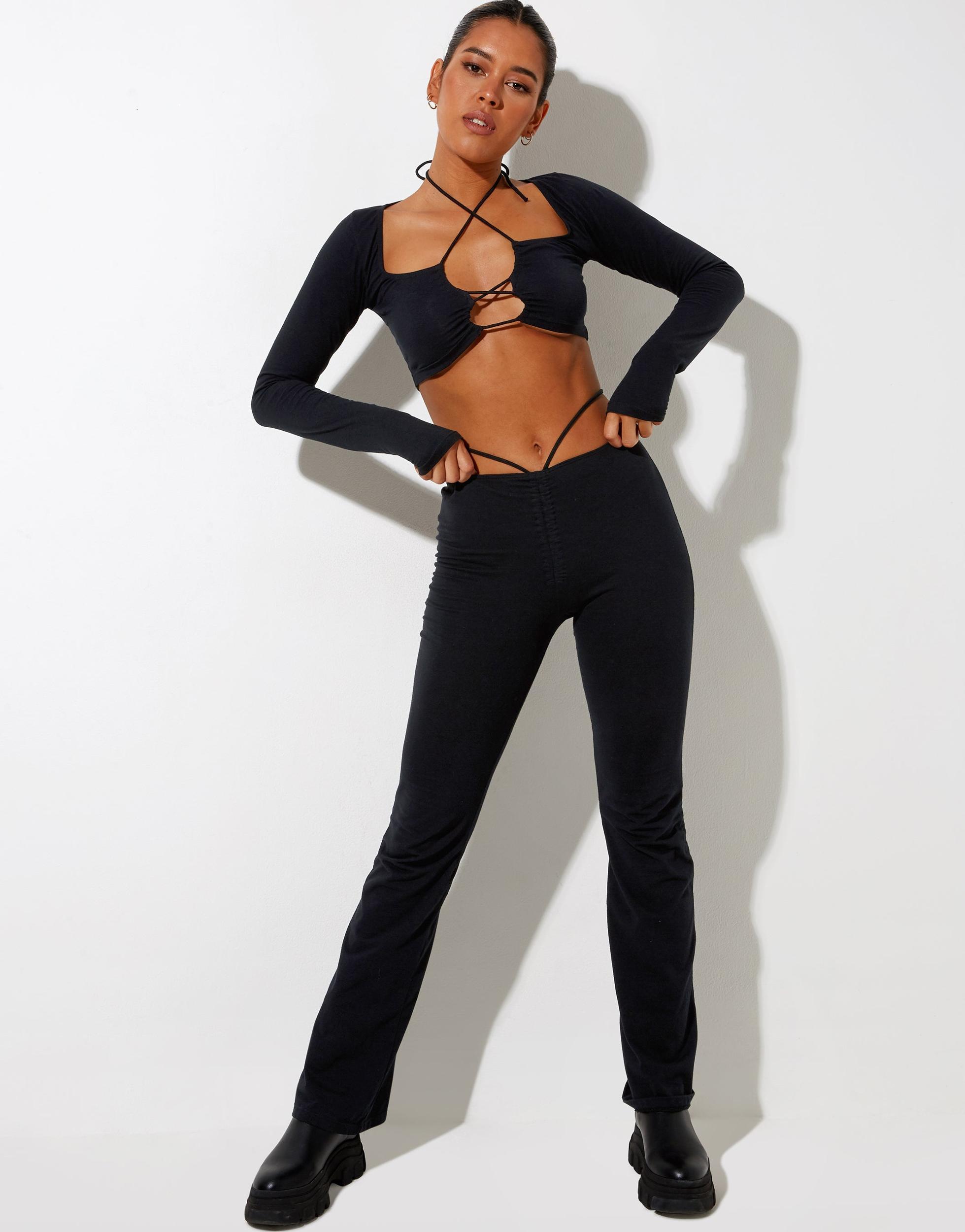 Rana Crop Top in Black Product Image