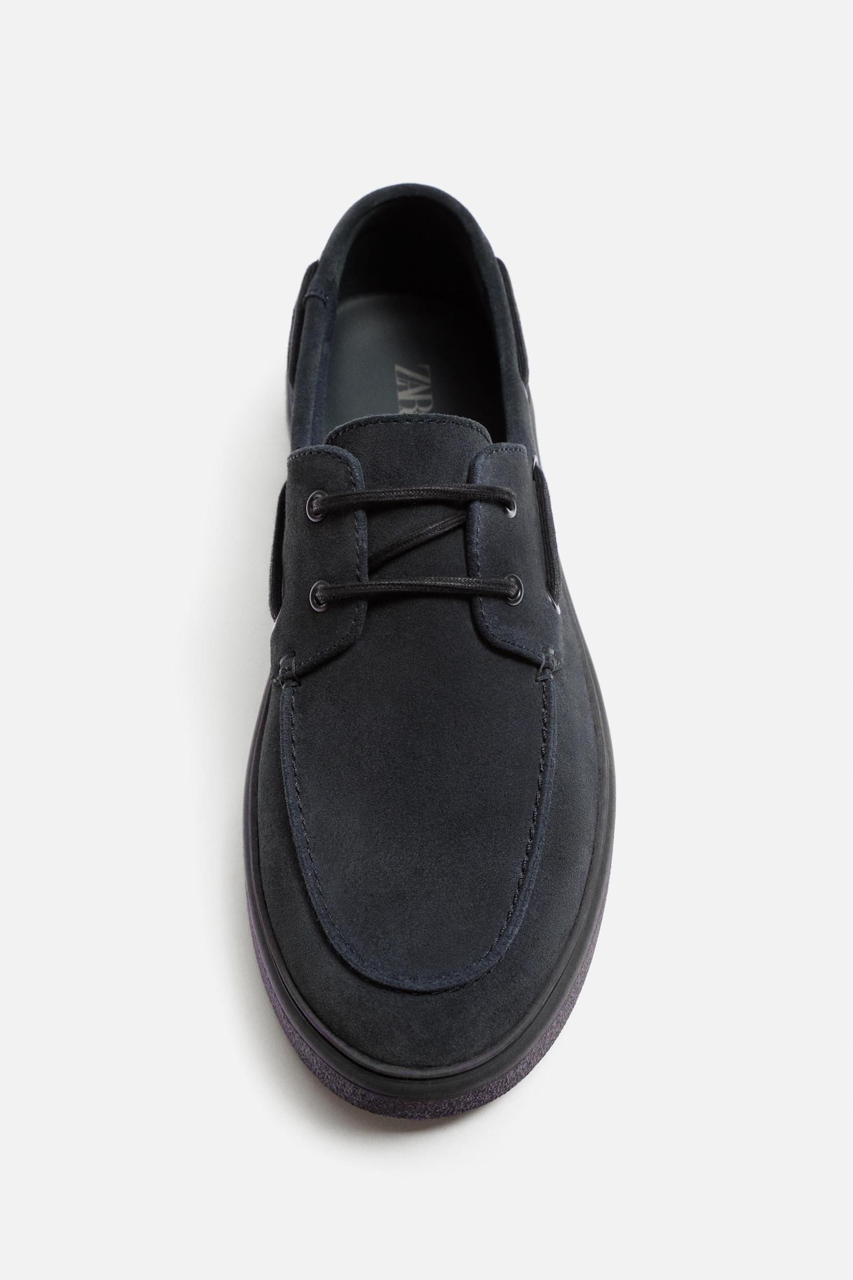 CASUAL LEATHER DECK SHOES Product Image
