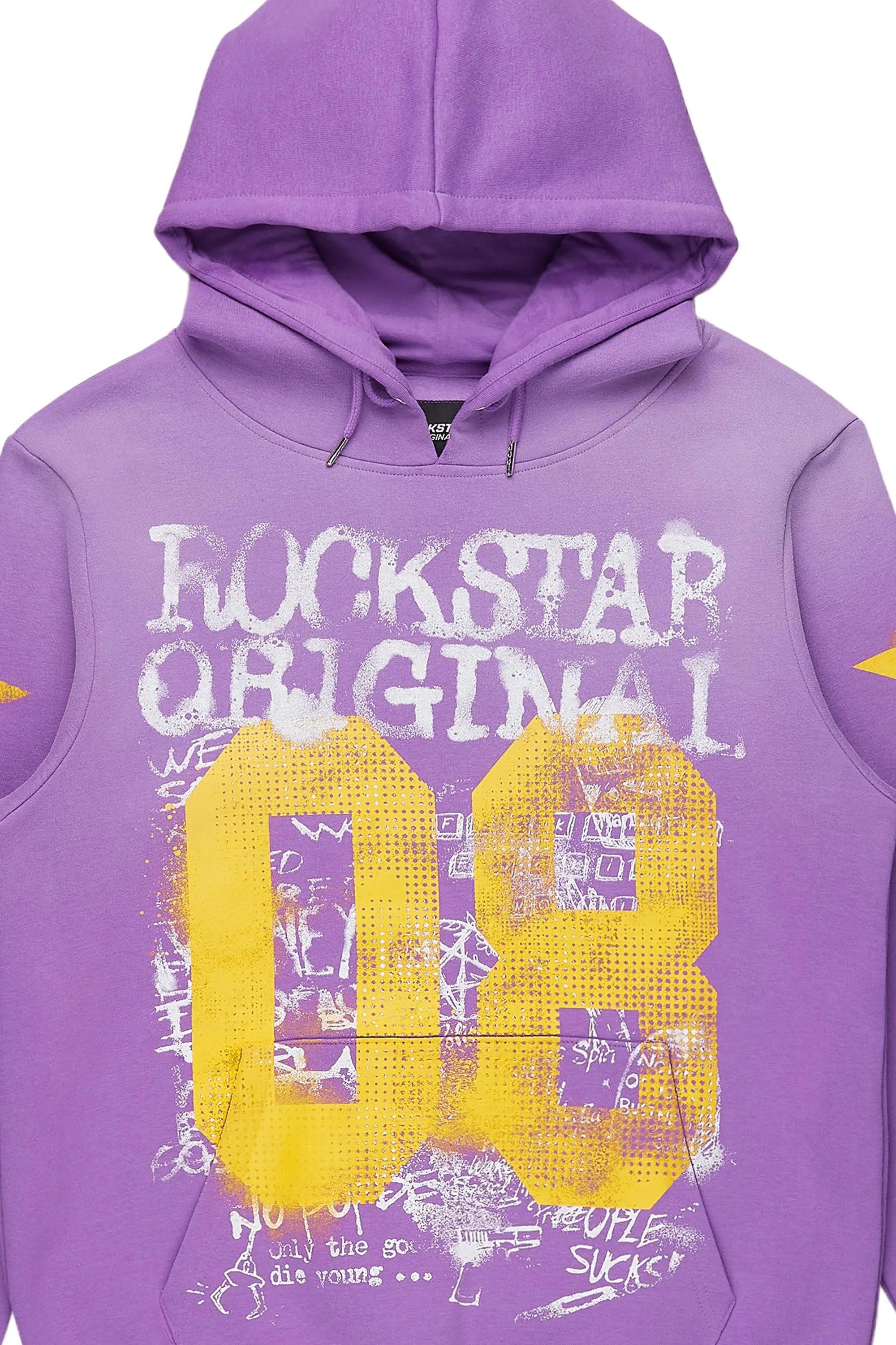 Aaliyah Purple Oversized Hoodie Female Product Image