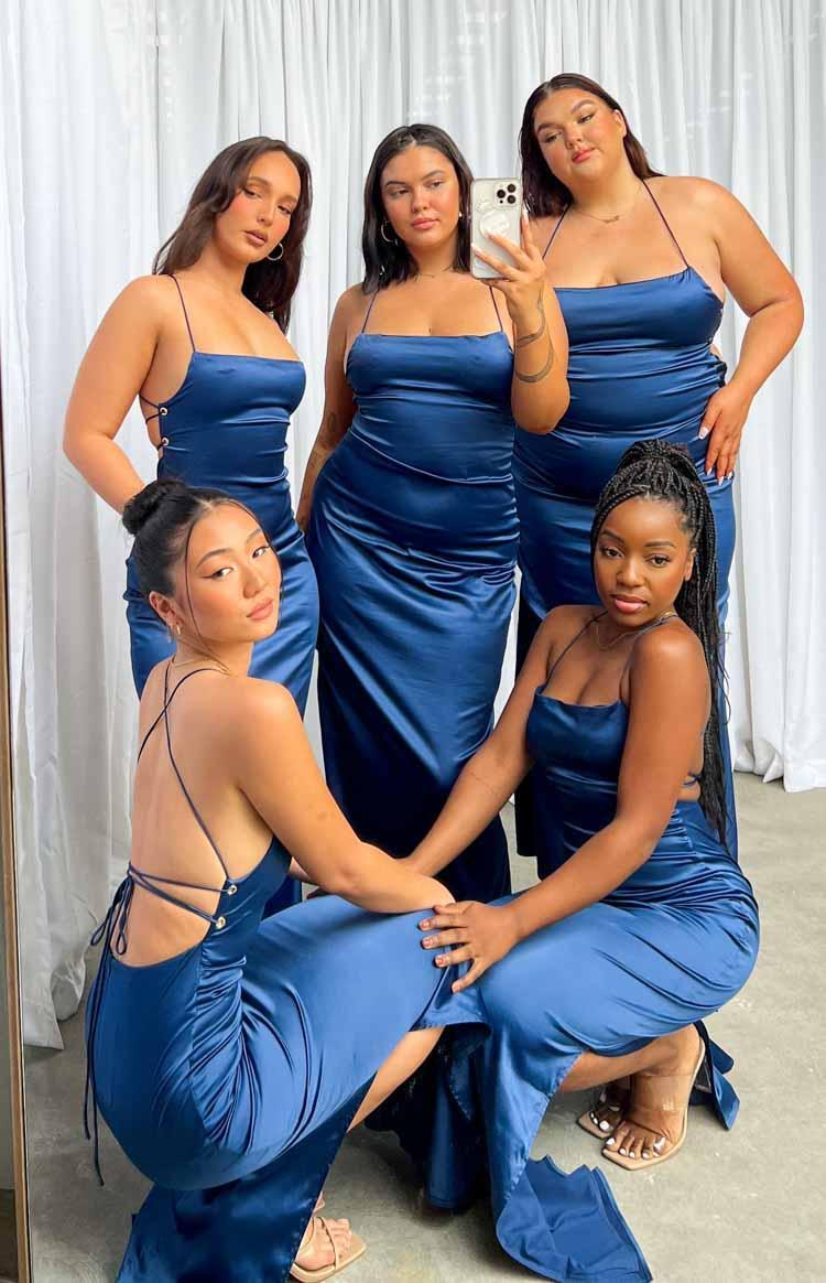 Manhattan Slip Formal Dress Navy Baby Product Image