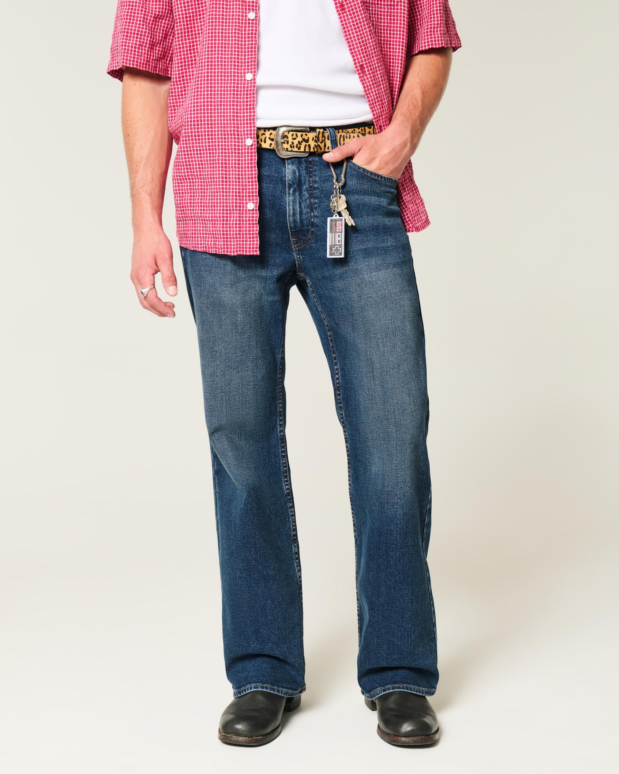 Dark Wash Relaxed Boot Jeans Product Image