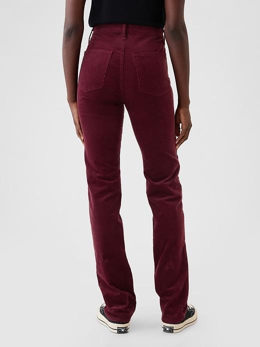 High Rise Corduroy '90s Straight Pants Product Image