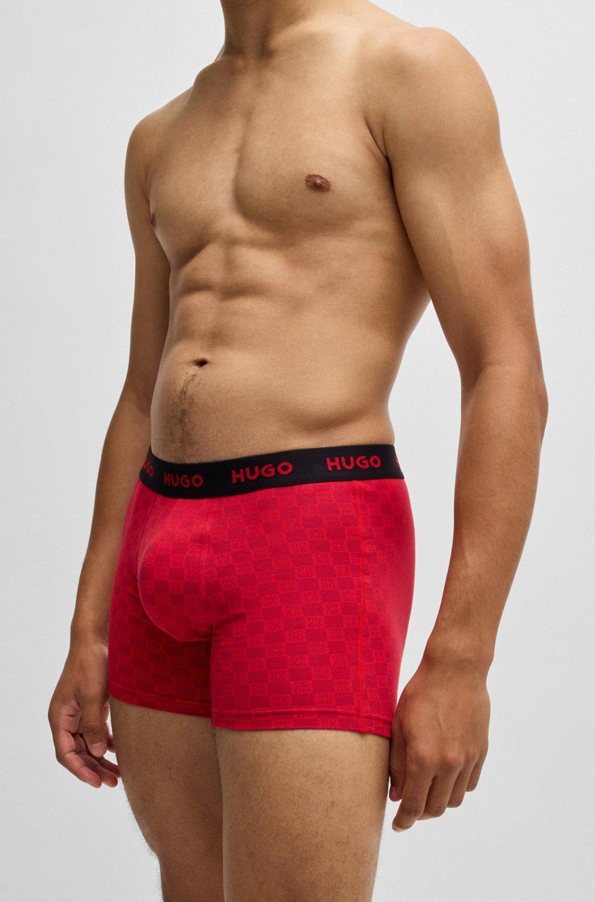Three-pack of boxer briefs in stretch cotton Product Image