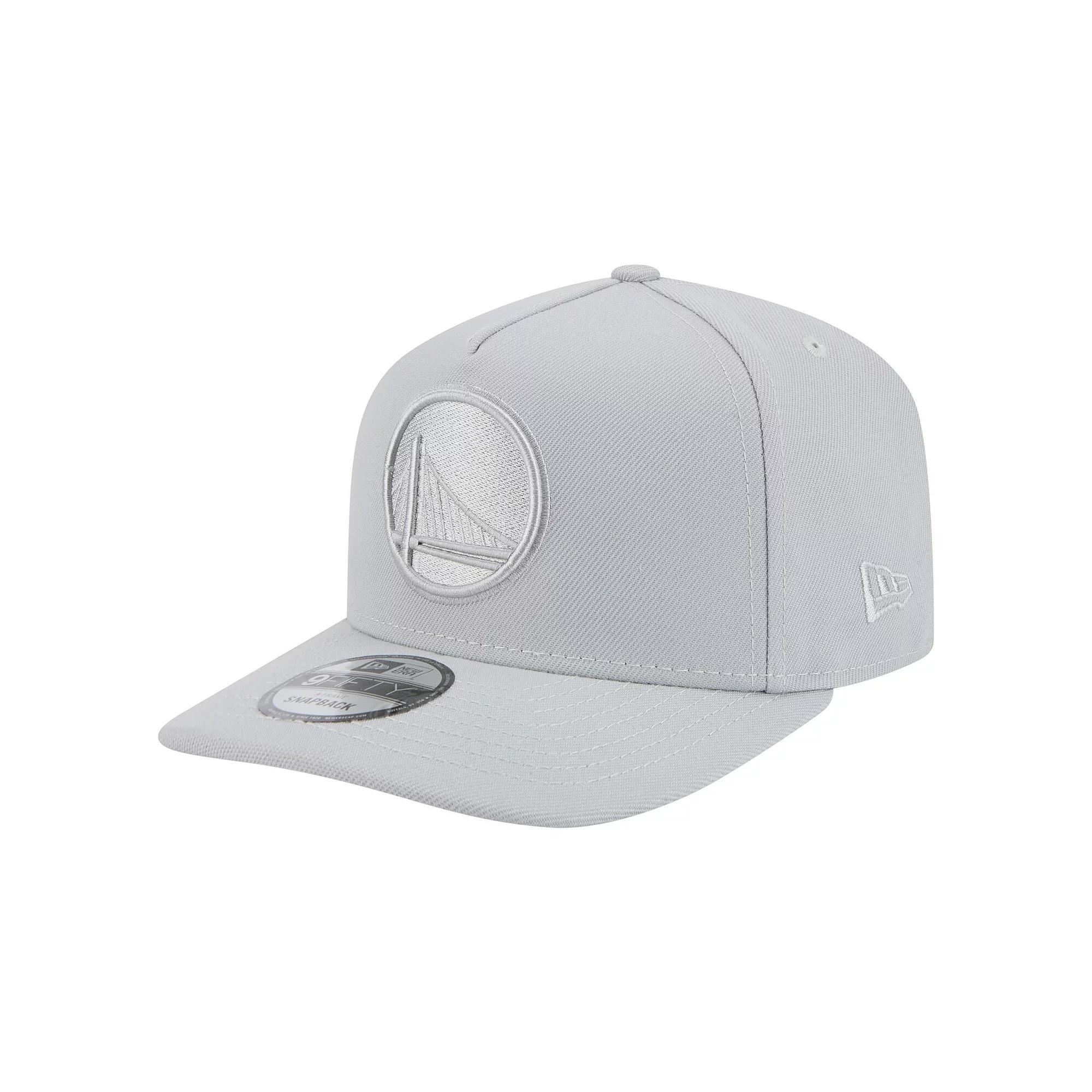 Men's New Era  Gray Golden State Warriors Colorpack A-Frame Pinch Front 9FIFTY Snapback Hat, Grey Product Image