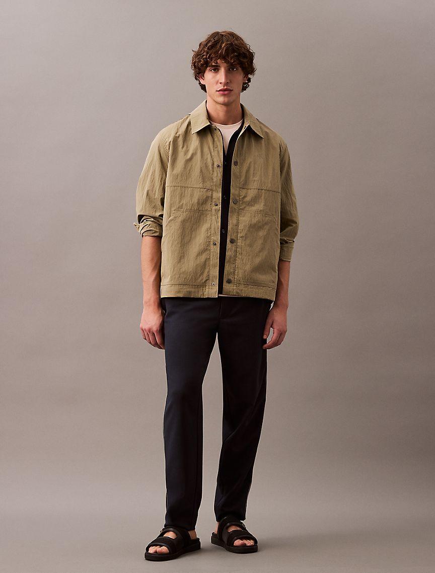 Nylon Blend Classic Shirt Jacket Product Image