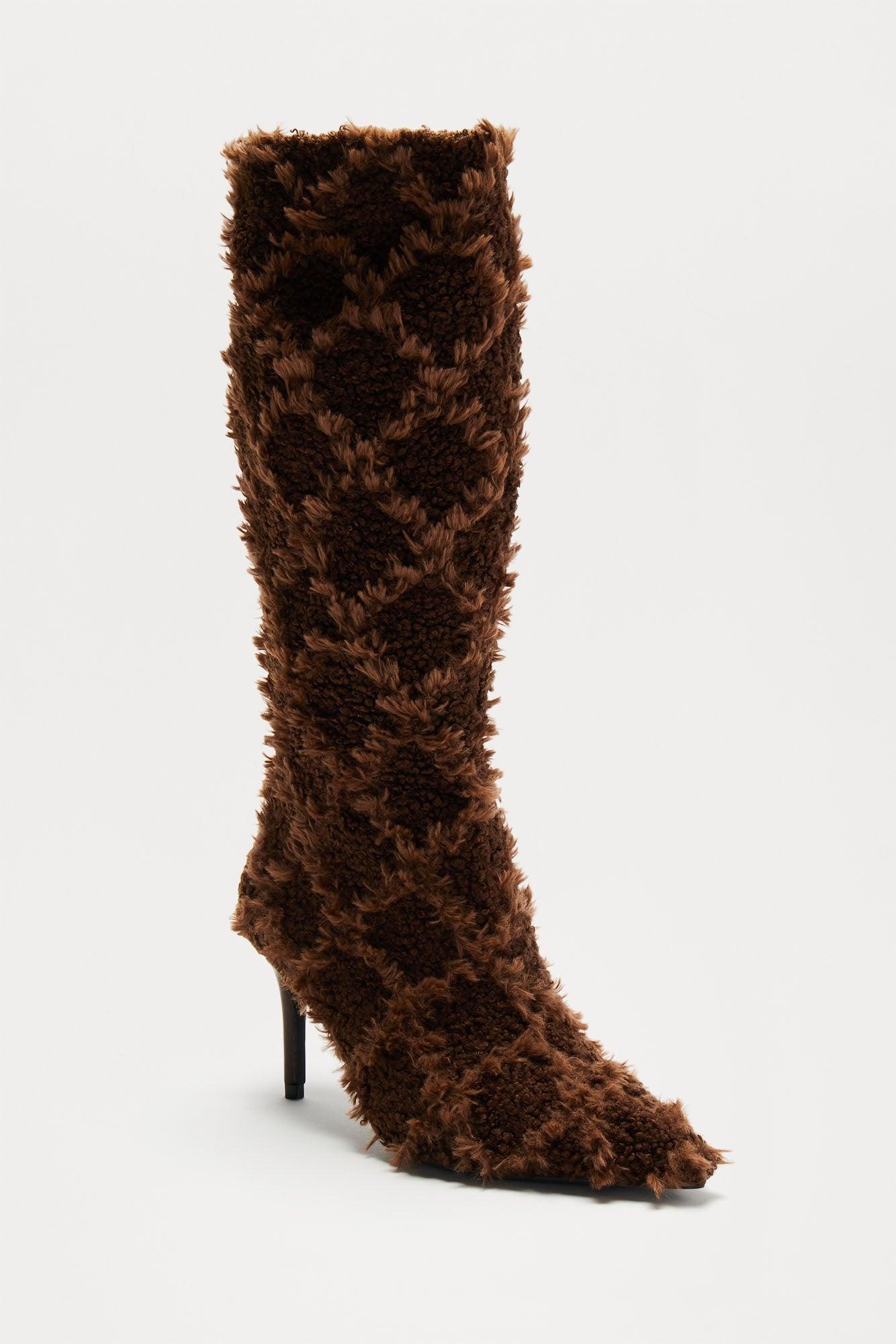 Cheyenne Knee High Boots - Brown Product Image