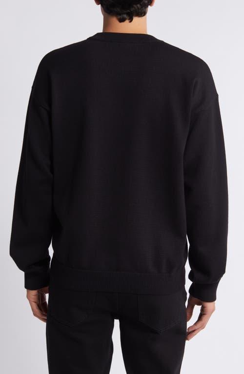 HUGO BOSS Tonal Logo Mens Loungewear Sweatshirt In Black 001 Product Image