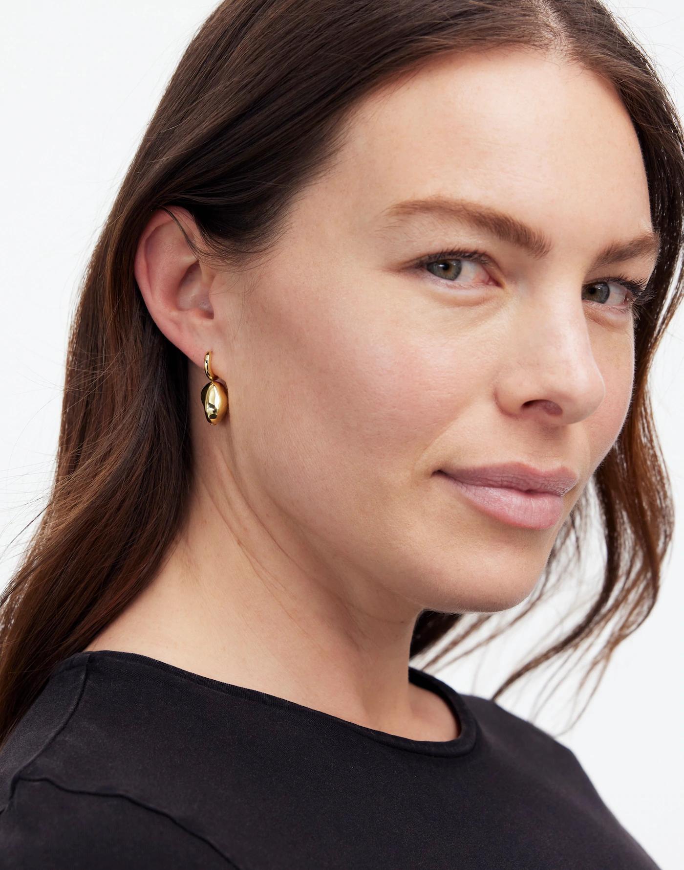 Organic Nugget Drop Earrings Product Image