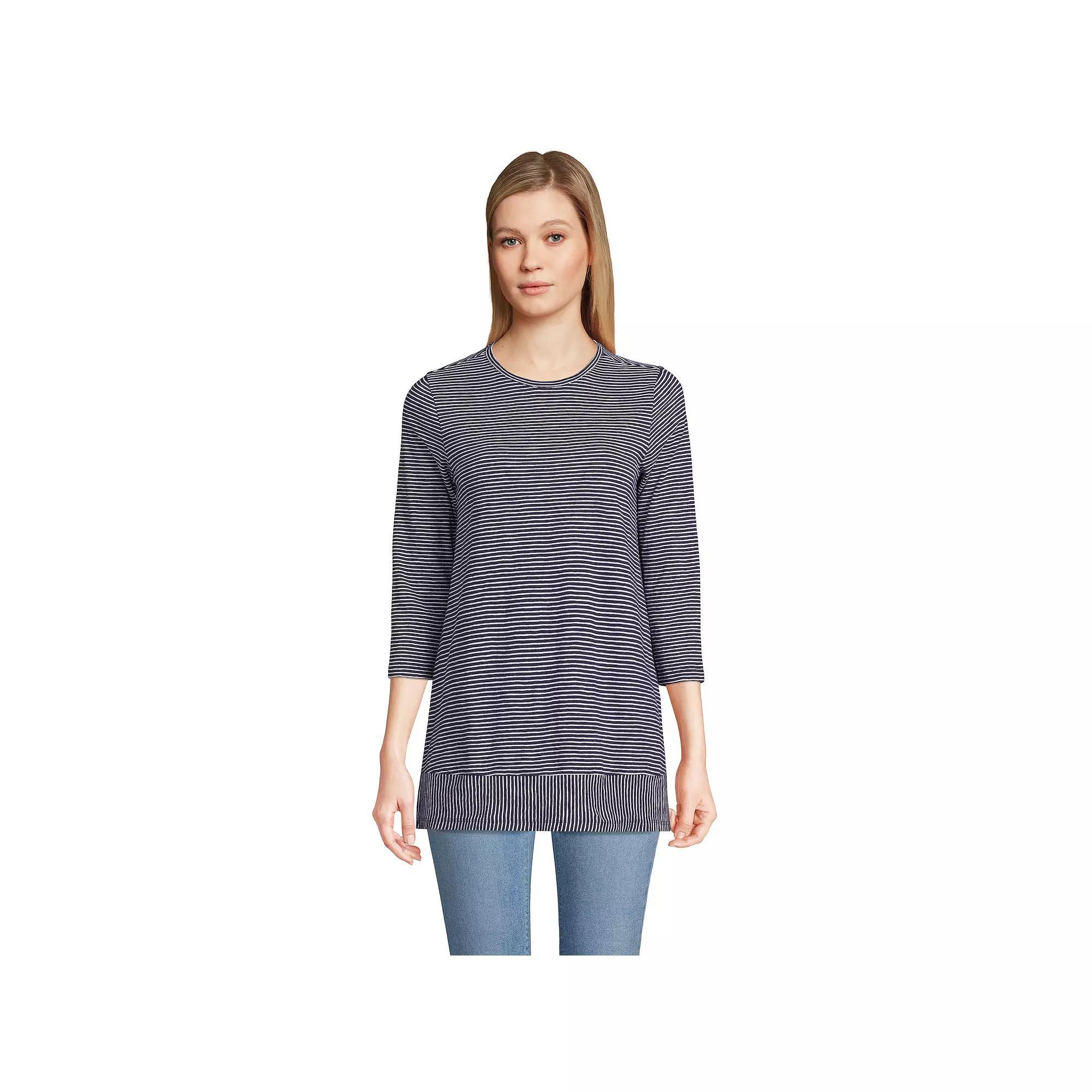 Women's Lands' End Slub Jersey Swing Tunic,  Product Image