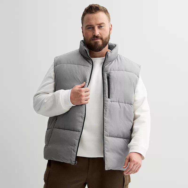 Big & Tall Tek Gear® Insulated Puffer Vest, Men's, Size: Large Tall, Silver Spring Product Image