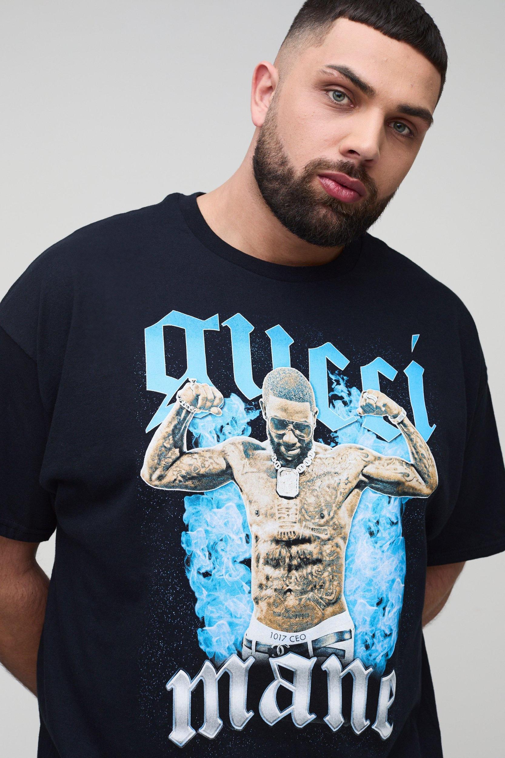 Plus G Mane License Print T-Shirt | boohooMAN USA Product Image