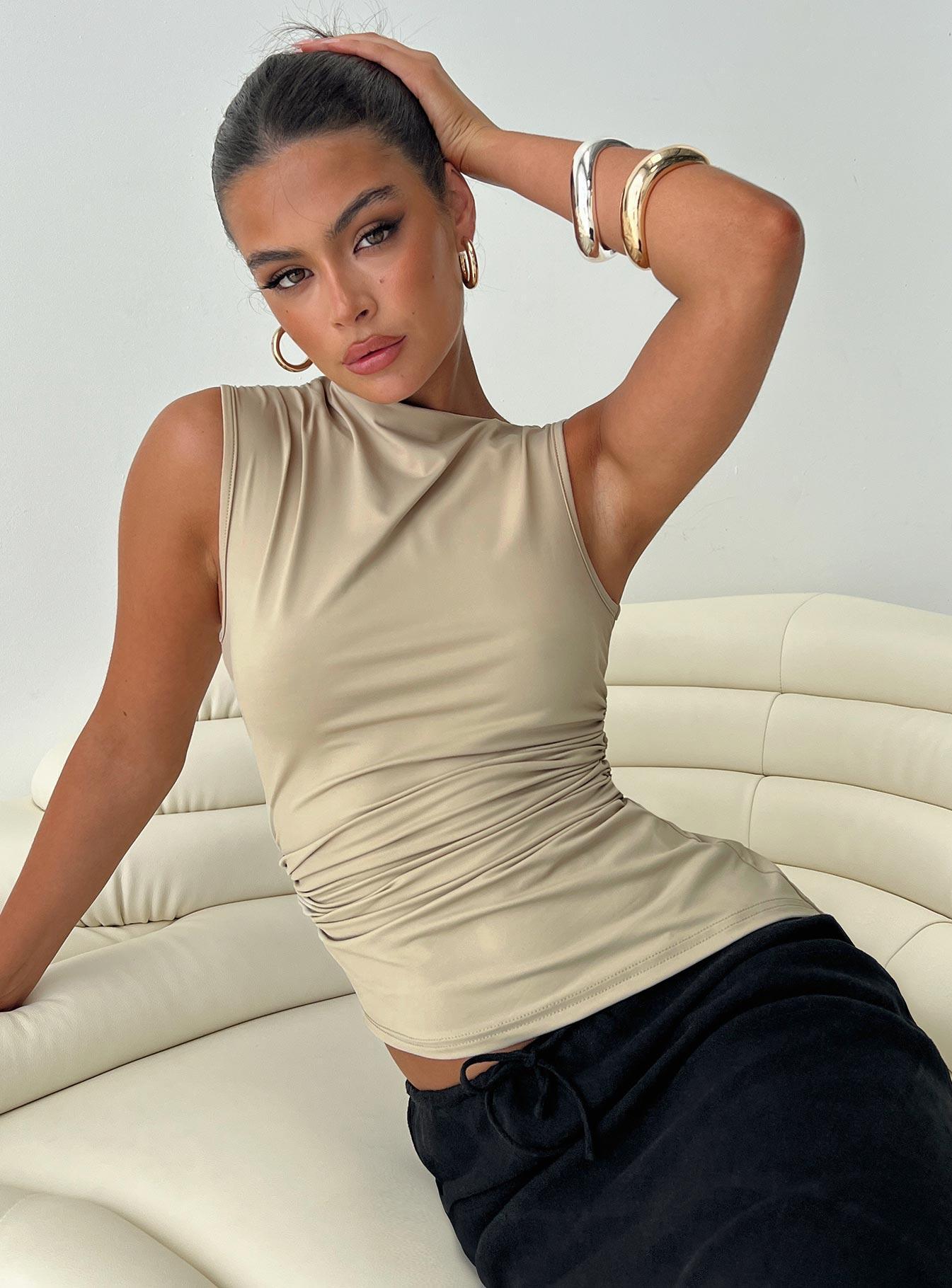 Jassie Top Beige Product Image