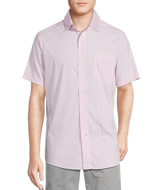 Cremieux Blue Label Performance Stretch Check Short Sleeve Woven Shirt Product Image
