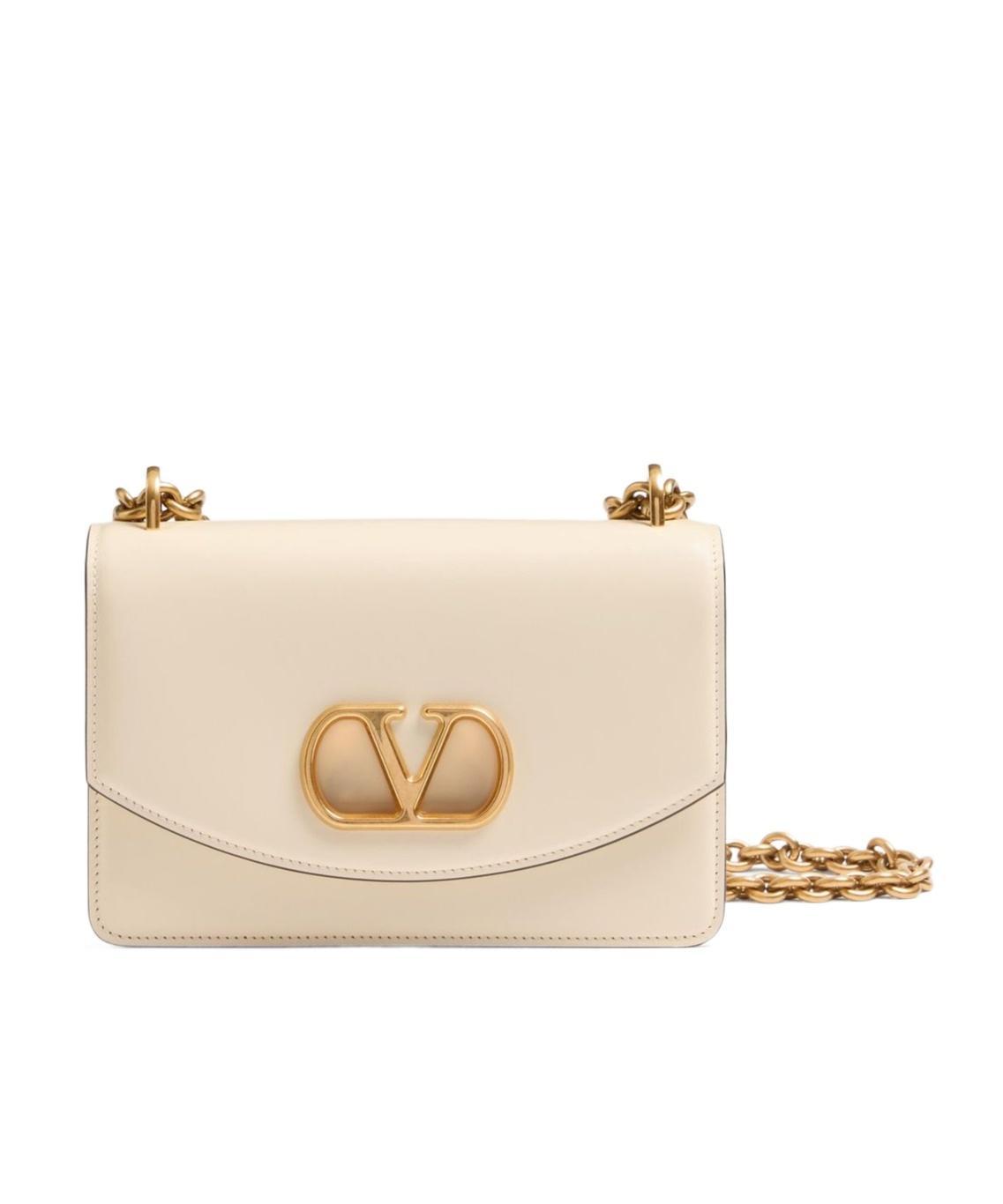 VALENTINO GARAVANI Small Vain Shoulder Bag In Nude Product Image