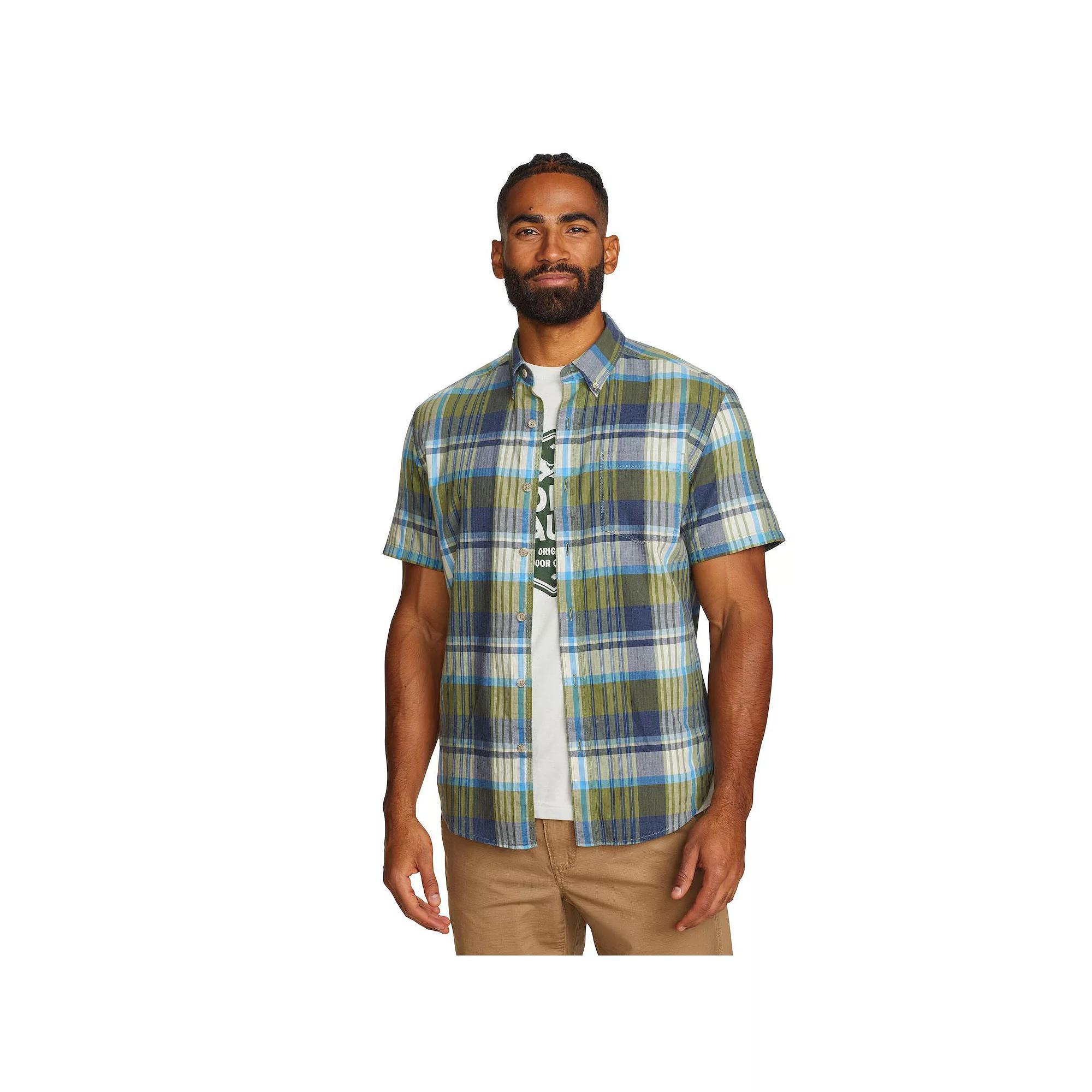 Big & Tall Eddie Bauer Short Sleeve Tidelands Button Front Shirt, Men's,  Product Image