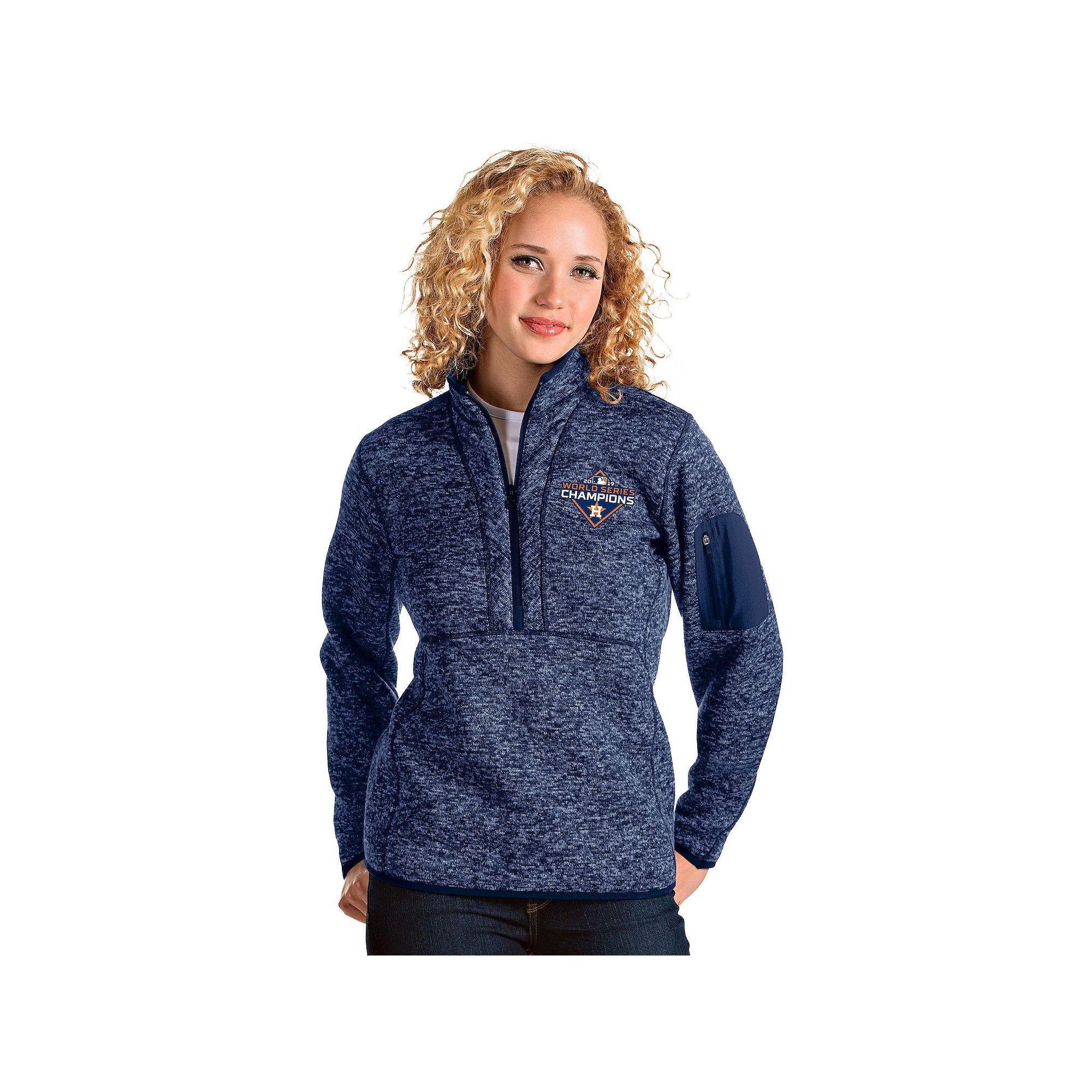 Women's Houston Astros Half-Zip Pullover, Size: XXL, Blue Product Image