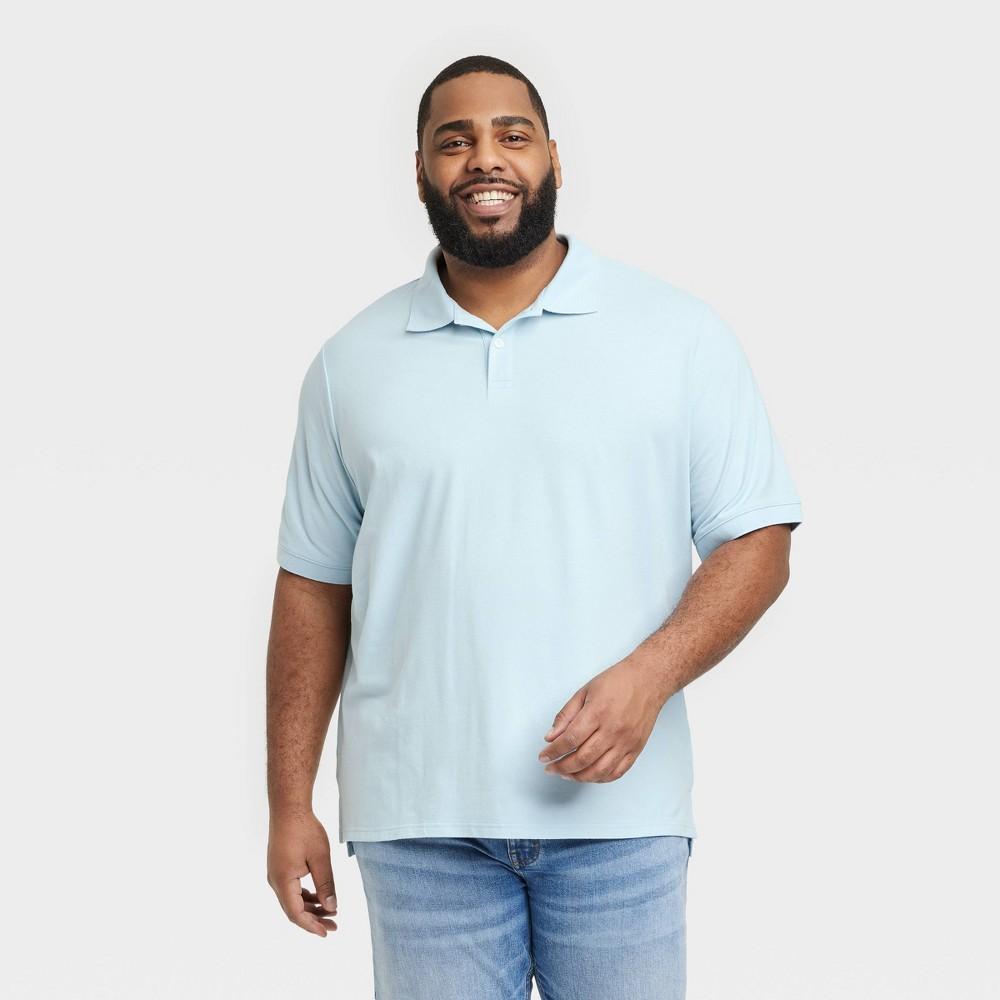 Mens Big & Tall Every Wear Polo Shirt - Goodfellow & Co Soft Blue 4XLT Product Image