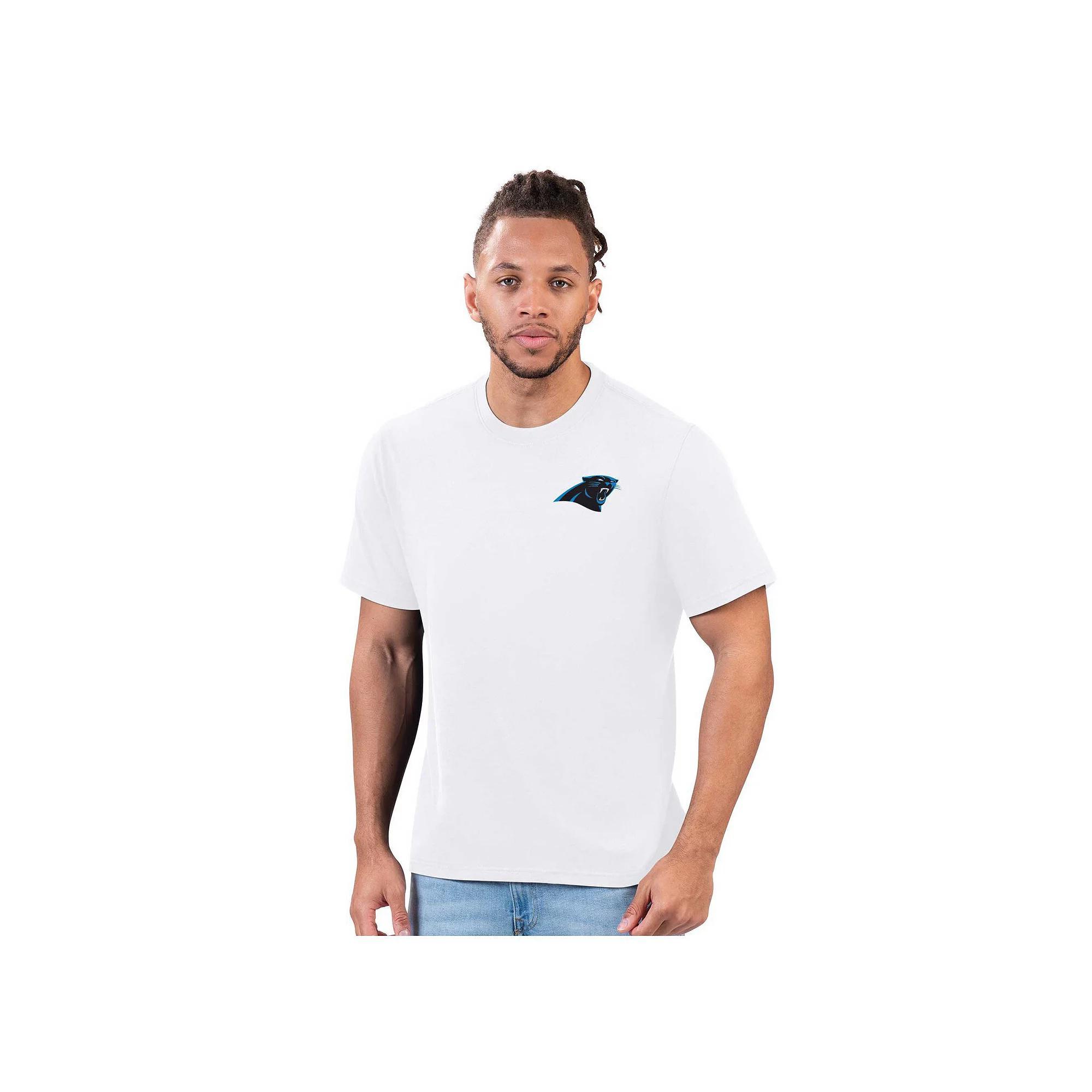 Men's Margaritaville  White Carolina Panthers Pregame T-Shirt, Size: Large Product Image