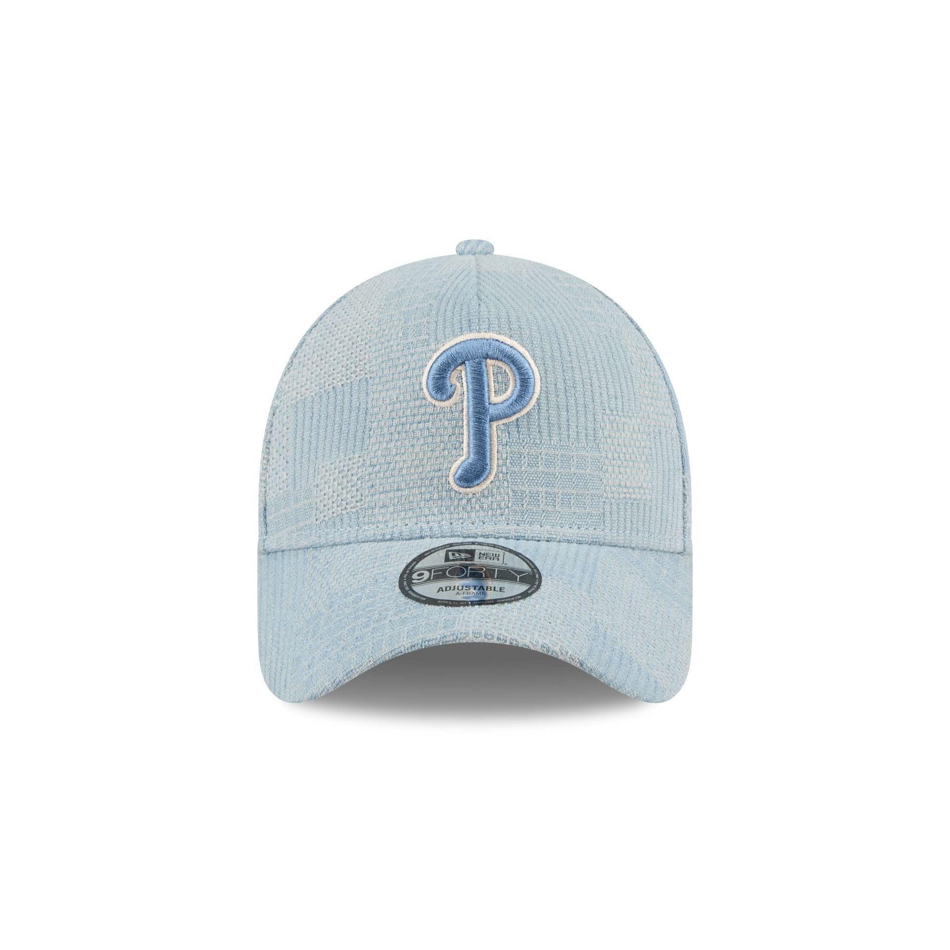 Philadelphia Phillies Logo Essentials Denim 9FORTY A-Frame Snapback Hat Male Product Image