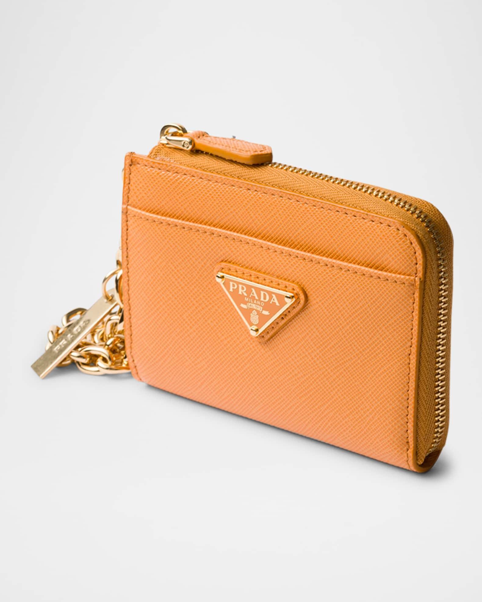 Small Saffiano Leather Zipper Wallet Product Image