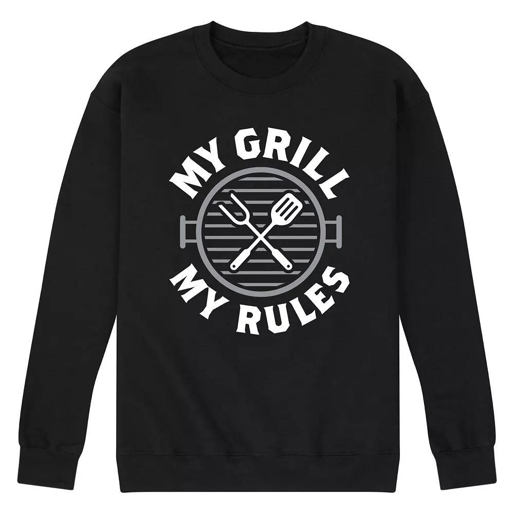 Men's My Grill My Rules Sweatshirt, Size: XXL, Black Product Image