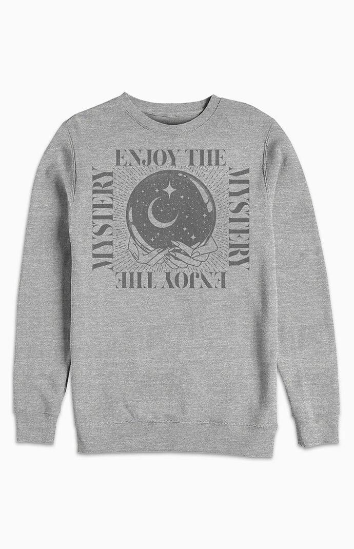 Mens Fifth Sun Enjoy The Mystery Celestial Sweatshirt Athletic Grey Product Image