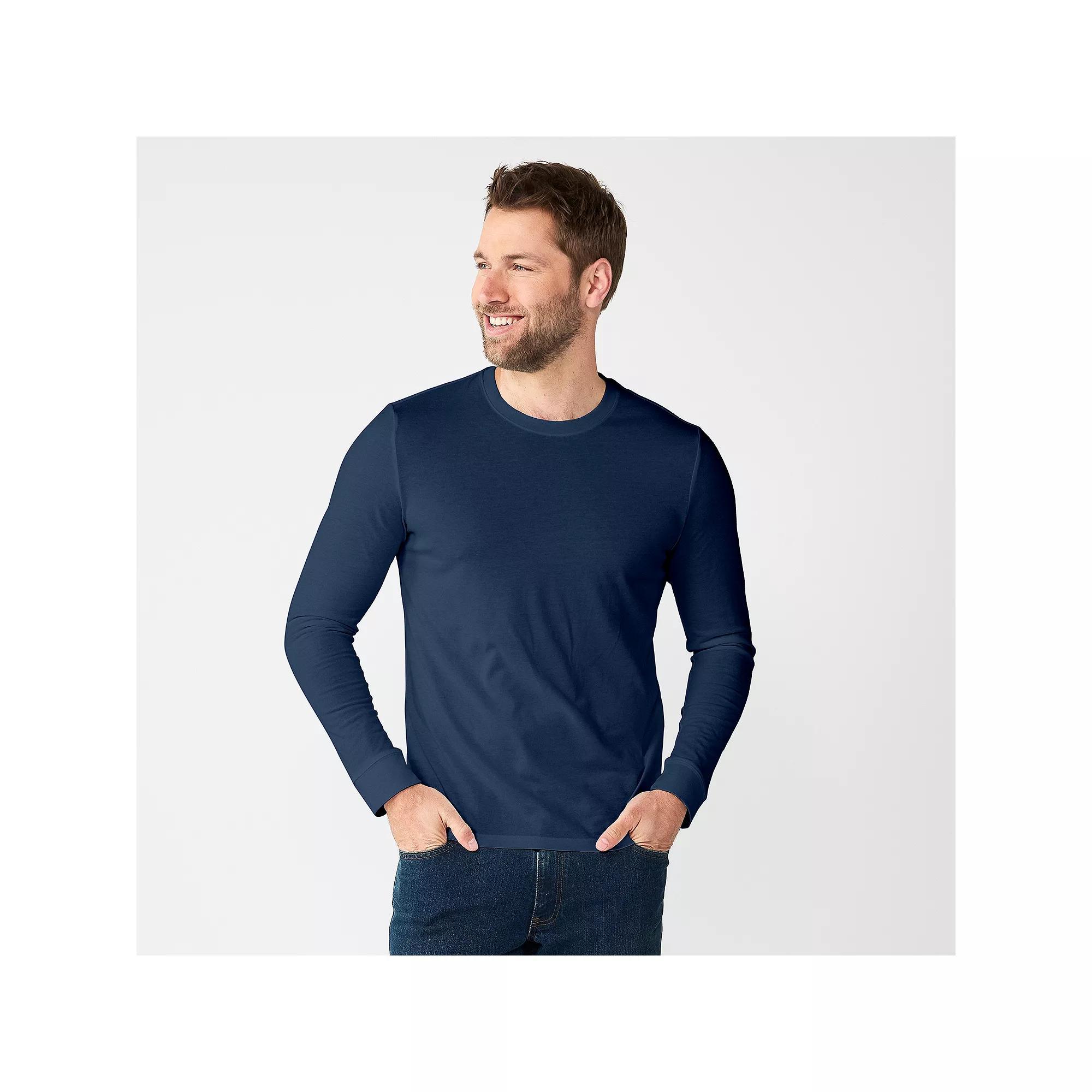 Men's Sonoma Goods For Life® Supersoft Long Sleeve Crewneck Tee,  Product Image